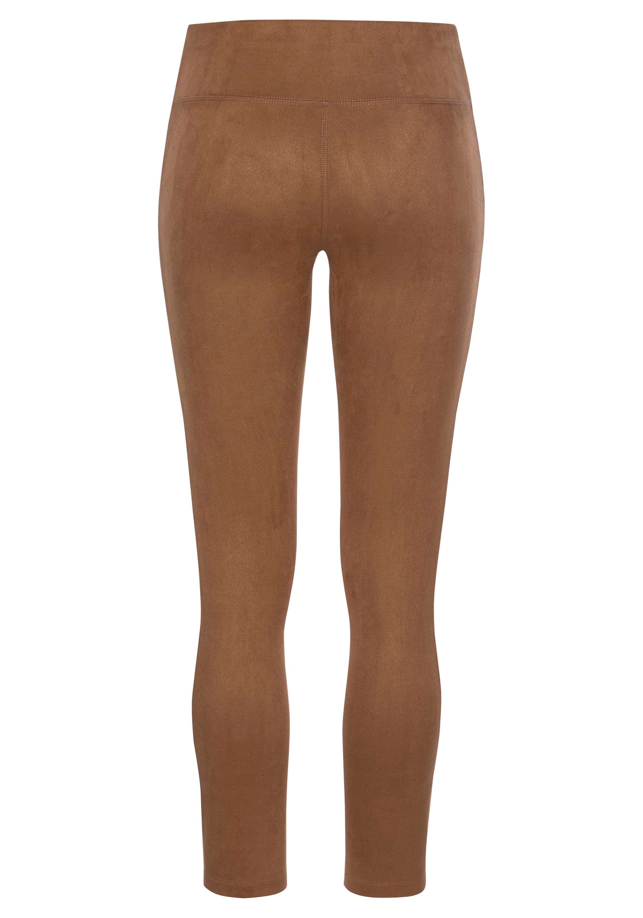 LASCANA Leggings, in Velourleder-Optik