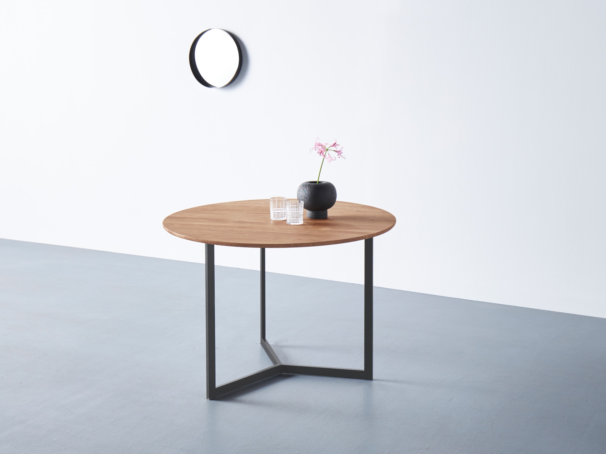 andas Esstisch, Tischplatte aus massiver Gestell Eiche, aus online Massivholz, Metall FSC®- | kaufen Jelmoli-Versand