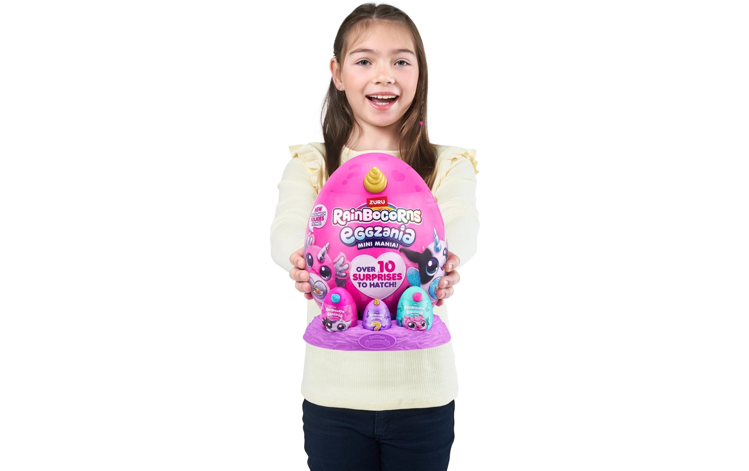 ZURU Plüschfigur »Rainbocorns Eggzania Mini Plush Soft Small assortiert«