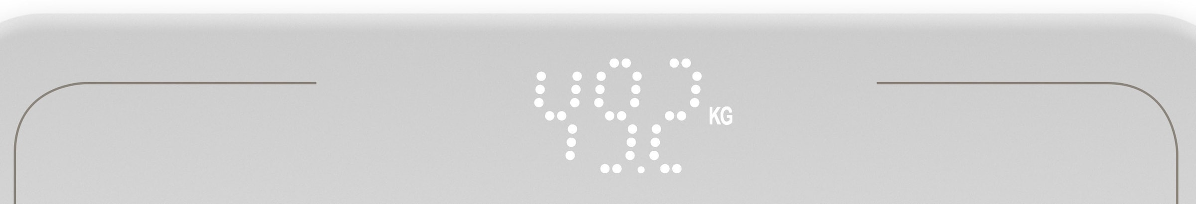 eta Personenwaage »FENITÉ«, (1 tlg.), Kapazität bis 180 kg, Standfläche aus Glas, LED-Display