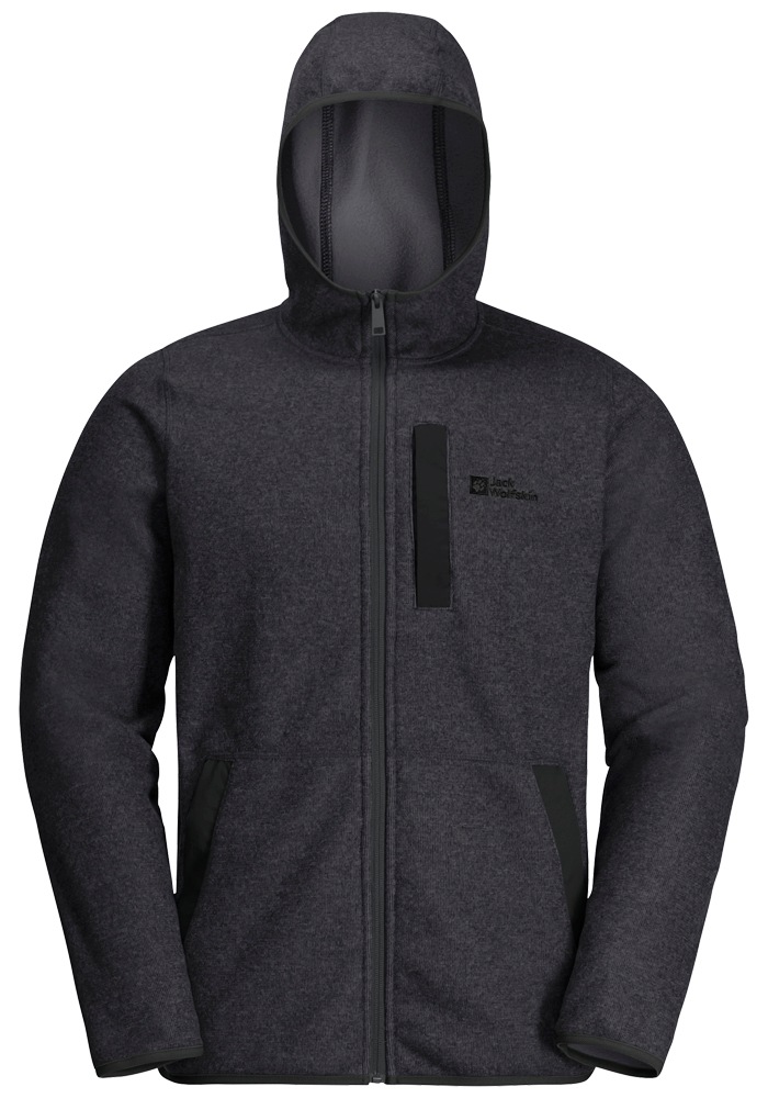 Jack Wolfskin Fleecejacke »TANNENSPUR HOODED JKT M«, mit Kapuze