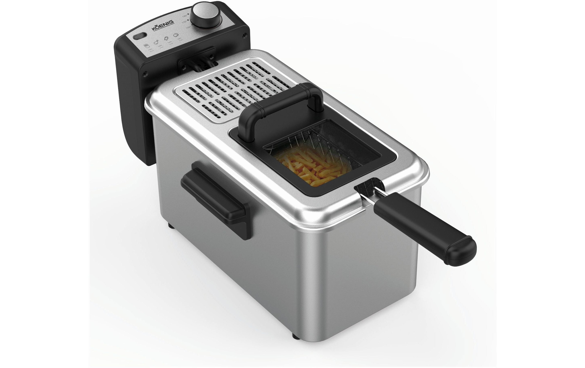 KOENIG Fritteuse »Inox, 1 kg« 2000 W