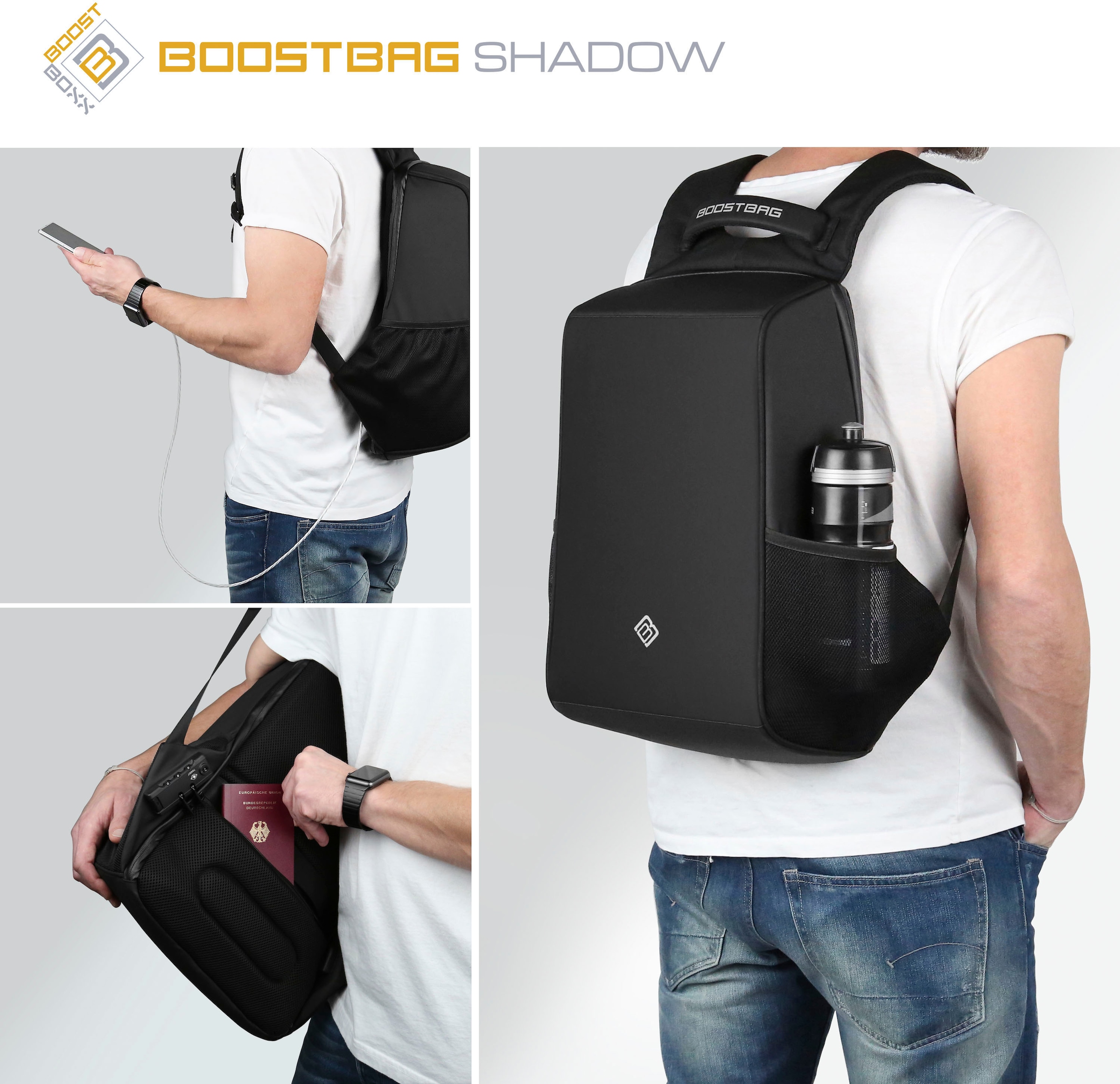 BoostBoxx Notebookrucksack »Boostbag Shadow«