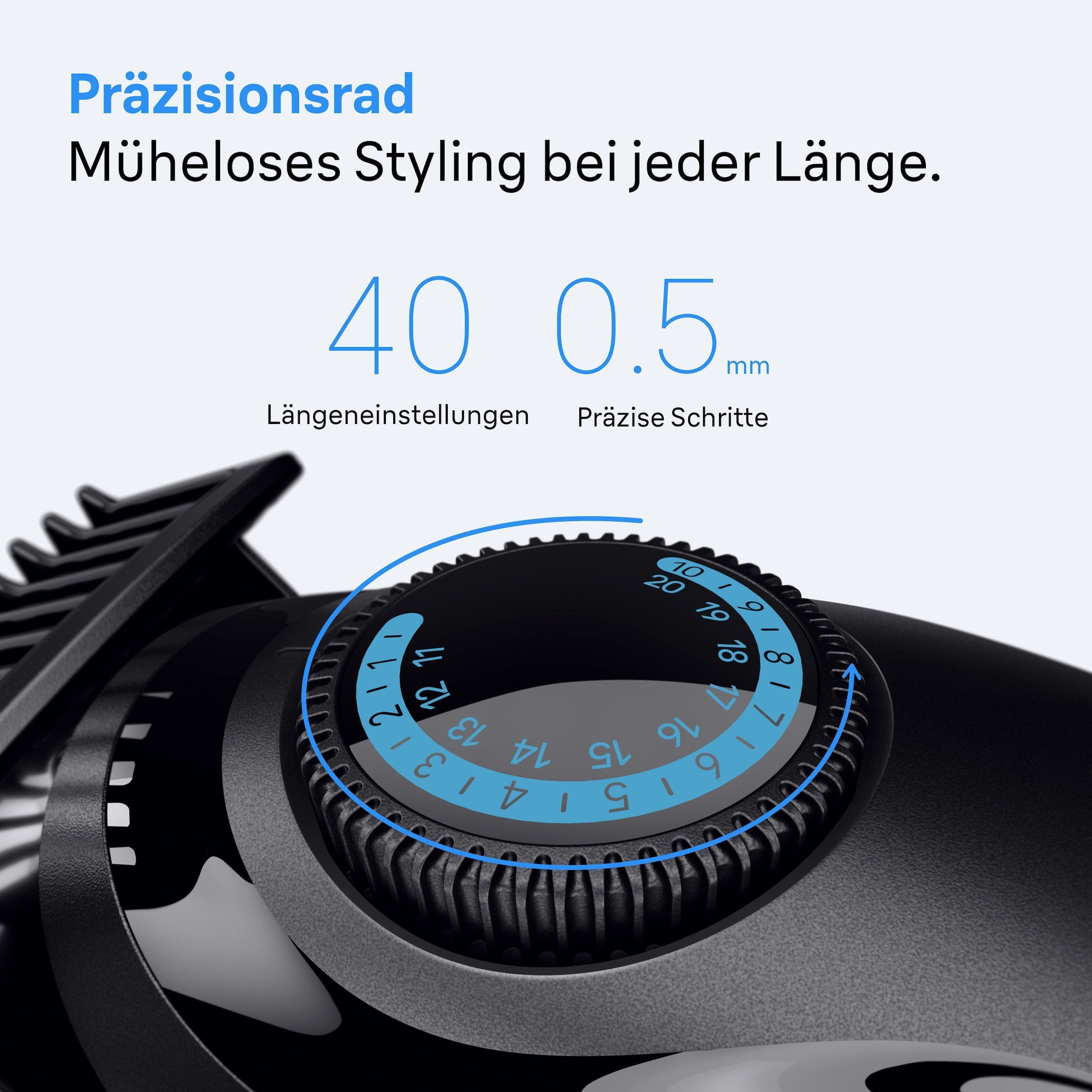 Braun Haarschneider »Barttrimmer Series 3 BT3520«, ultrascharfe Klinge, 50 Min Akkulaufzeit, 40 Längeneinstellungen