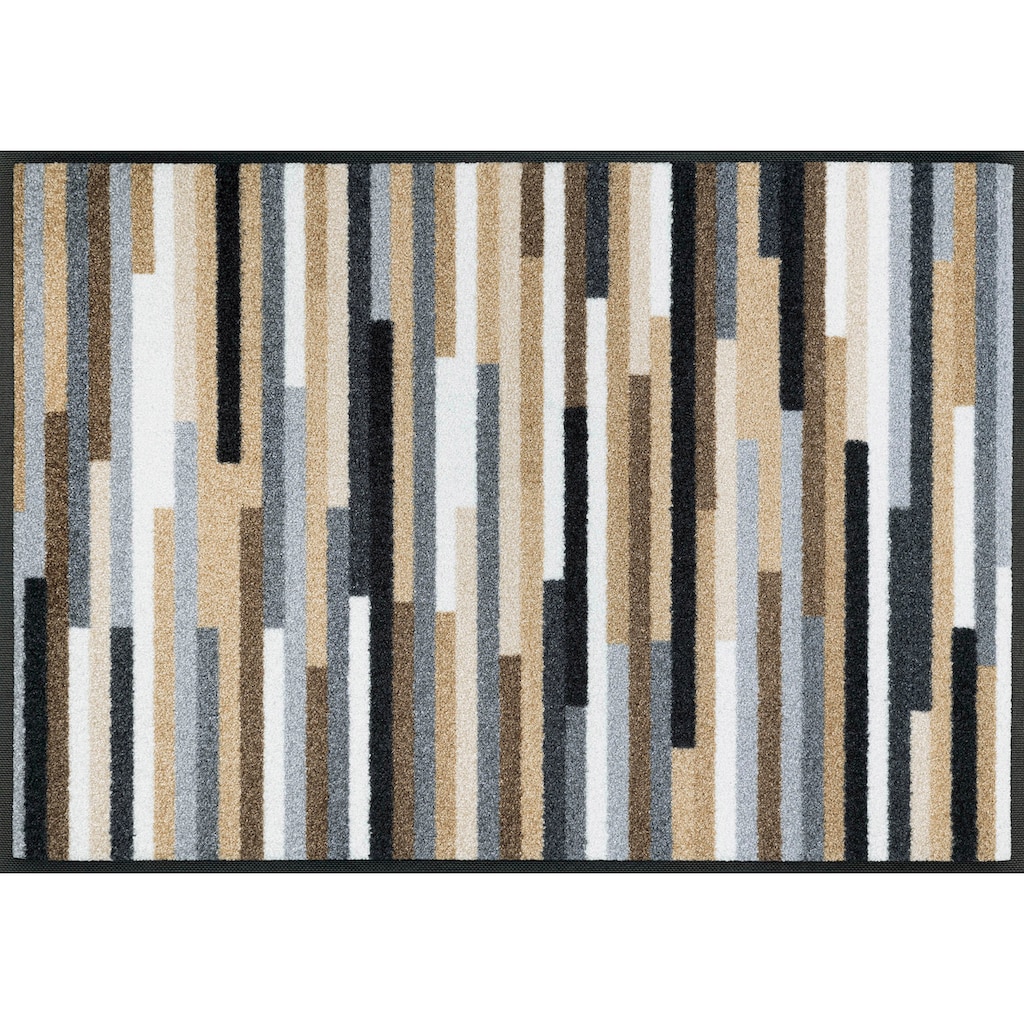 wash+dry by Kleen-Tex Teppich »Mikado Stripes«, rechteckig, modernes Streifen Design, rutschhemmend, waschbar