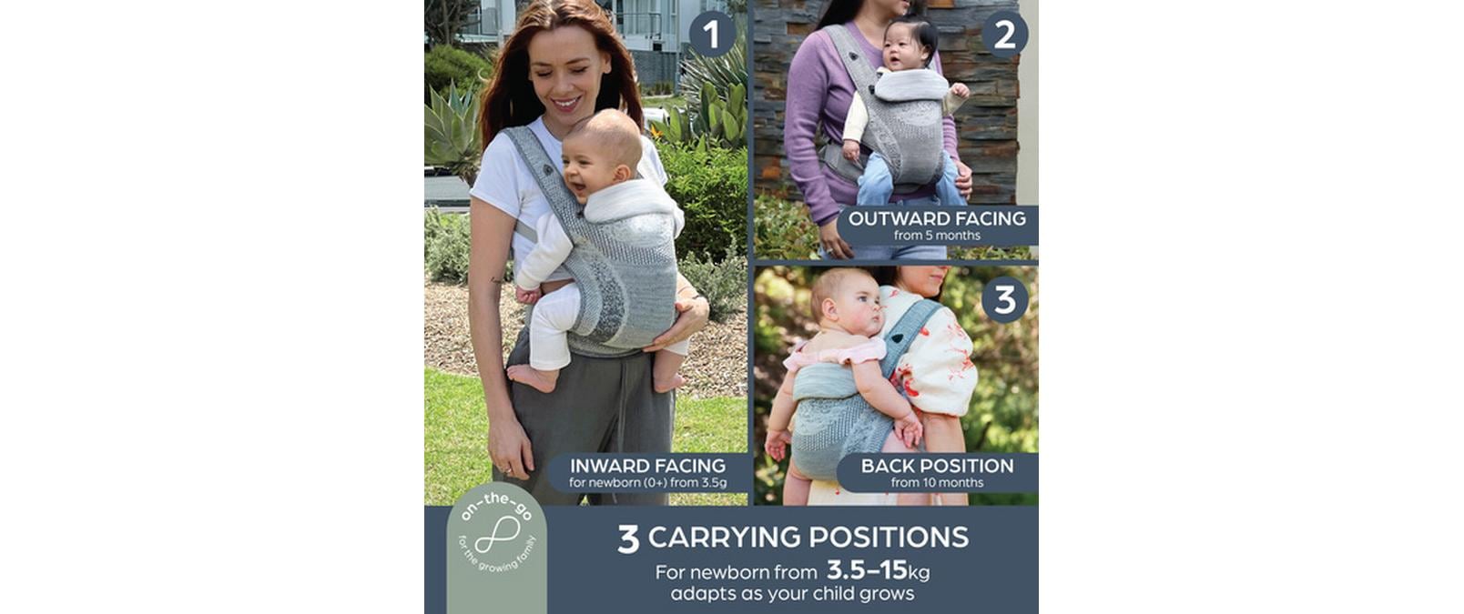 Dreambaby Bauchtrage »Dreambaby Babytrage Inspire«, bis 15 kg