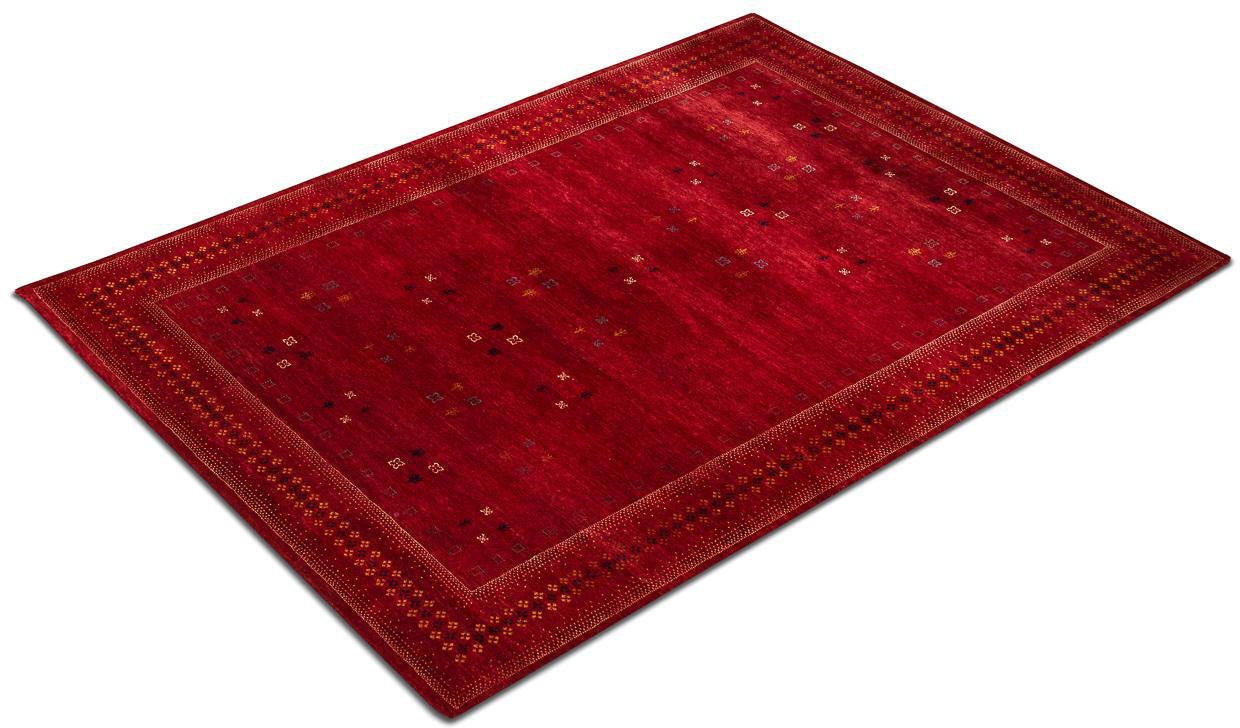 morgenland Wollteppich »LORIBAFT CROCO«, rechteckig, 18 mm Höhe, reine Wolle, Luxus, fein Handgeknüpft, Wohnzimmer
