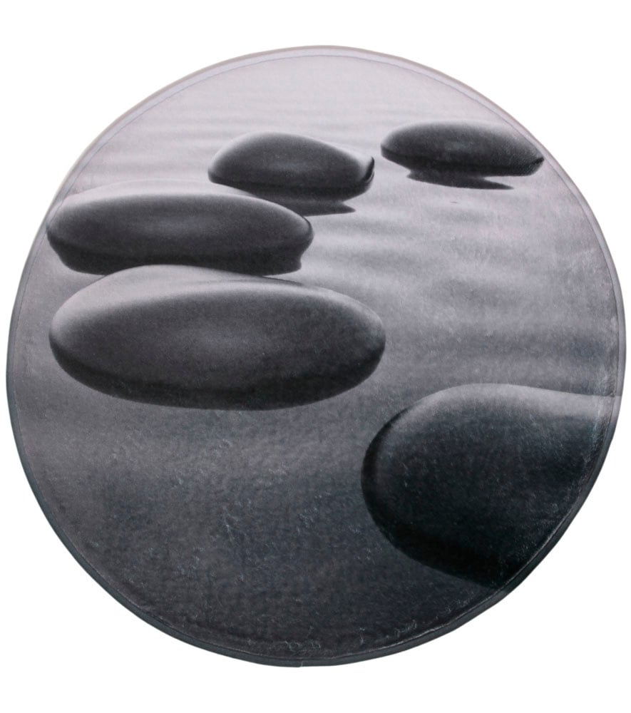 Badematte »Black Stones«, Höhe 15 mm, schnell trocknend, Memory Schaum