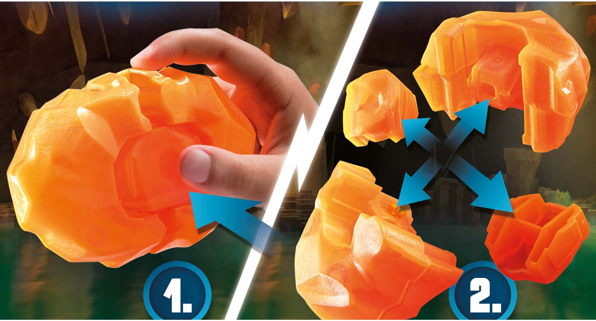 Playmobil® Konstruktions-Spielset »Dragons: The Nine Realms - Plowhorn & D'Angelo (71082)«, (17 St.), Made in Germany