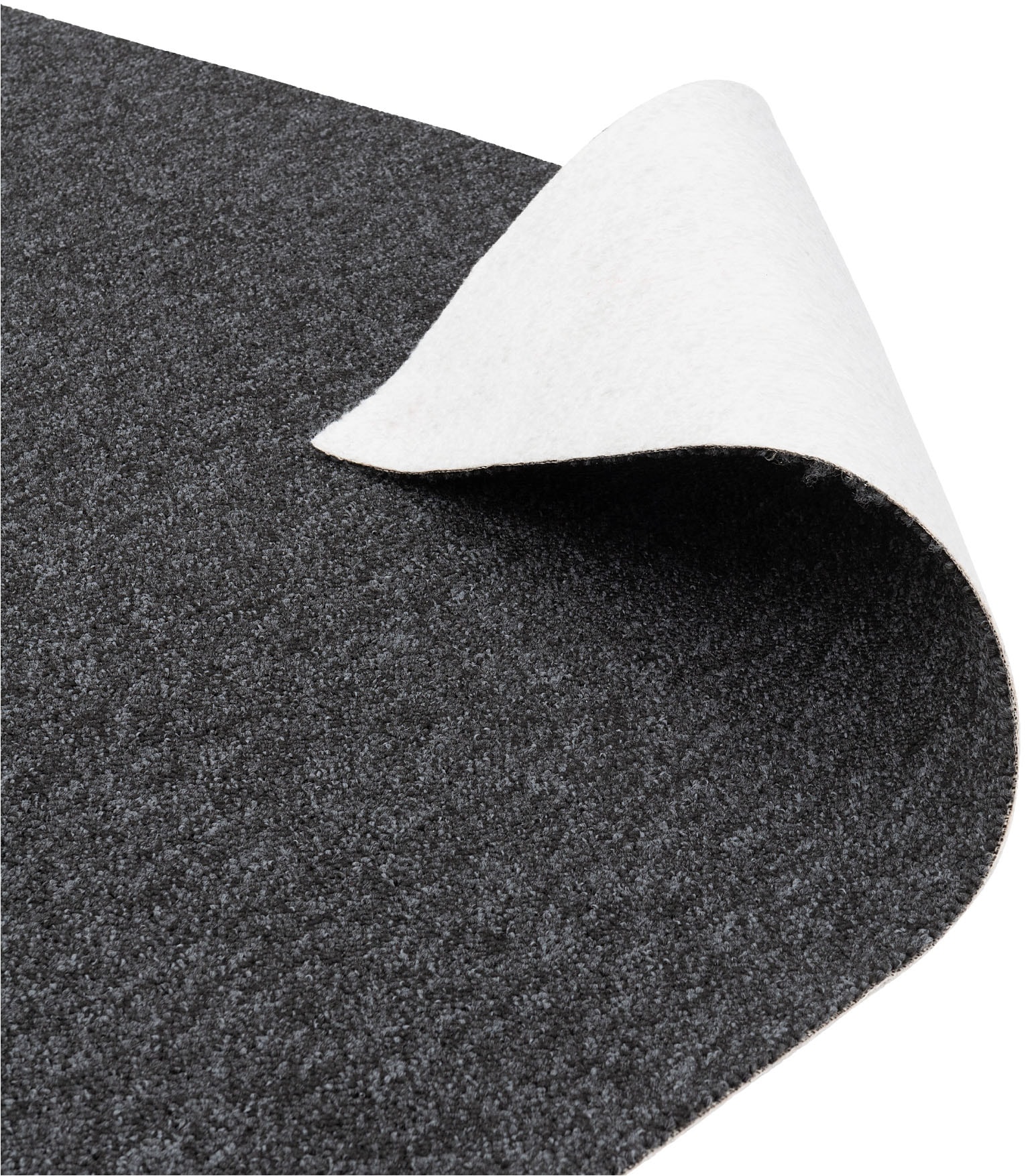 my home Teppichboden »Fortis, Schlinge, Made in Netherlands«, rechteckig, 5 mm Höhe, meliert, Breite 400 cm, strapazierfähig, Wohnzimmer