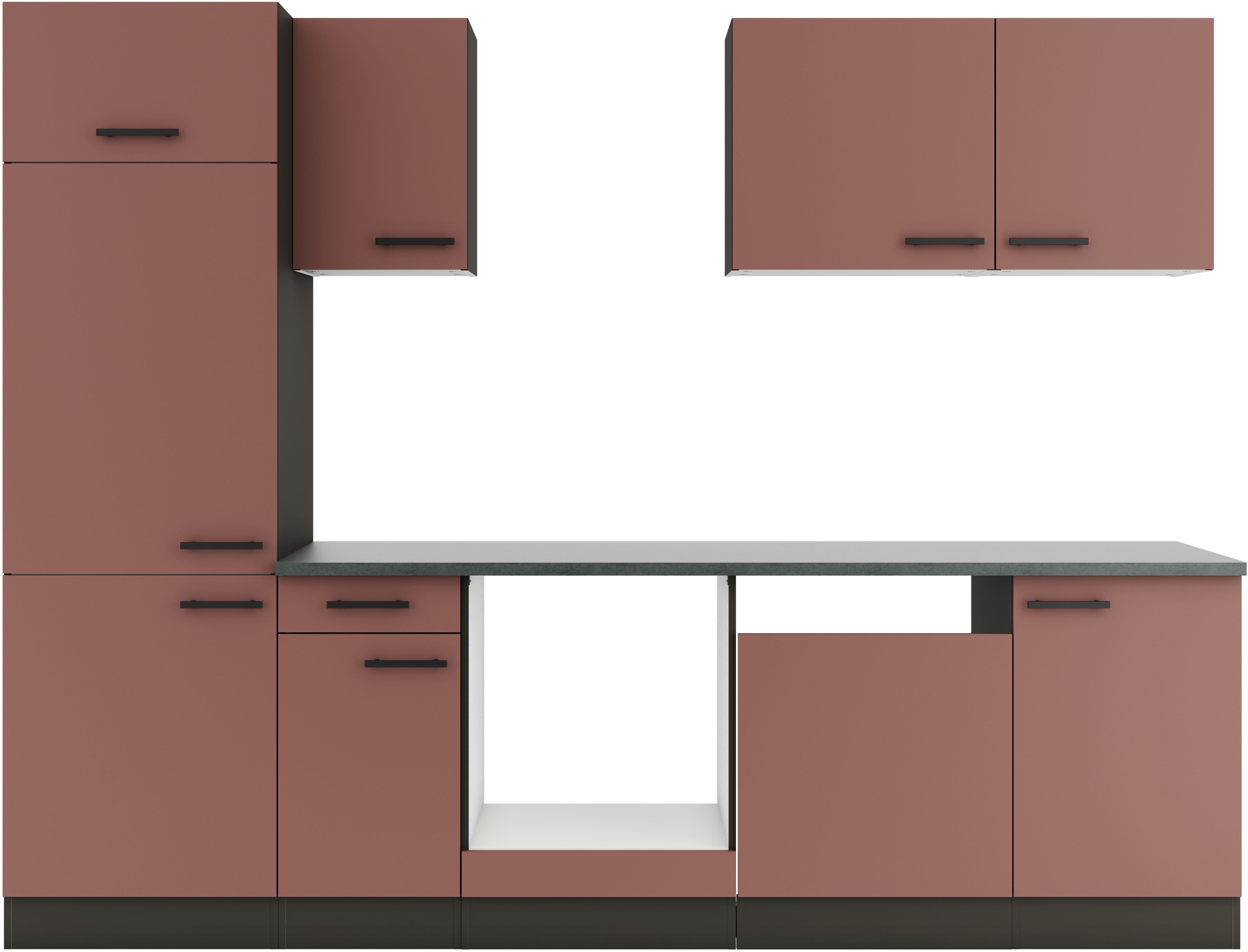 OPTIFIT Küchenzeile "Palma" Breite 270 cm, wahlweise mit E-Geräten, seitenverkehrt stellbar