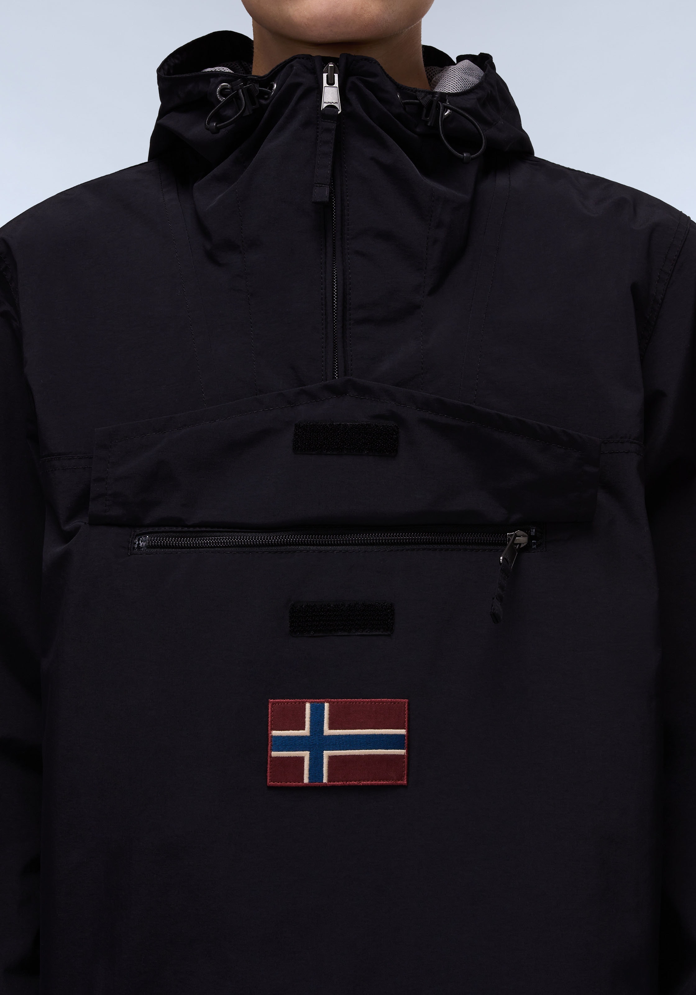 Napapijri Funktionsjacke »RAINFOREST M SUM 3«, mit Kapuze, Mit verstellbarem Gummizug und verschliessbarem Schlitz im Saum