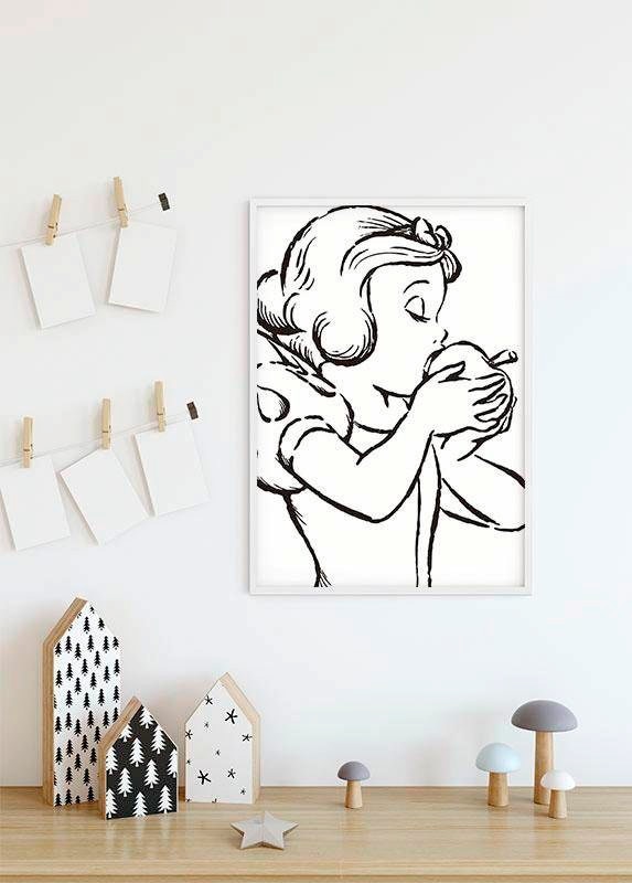 ✵ Komar Poster »Snow White Apple Bite - white«, Disney, (1 St.),  Kinderzimmer, Schlafzimmer, Wohnzimmer günstig kaufen | Jelmoli-Versand