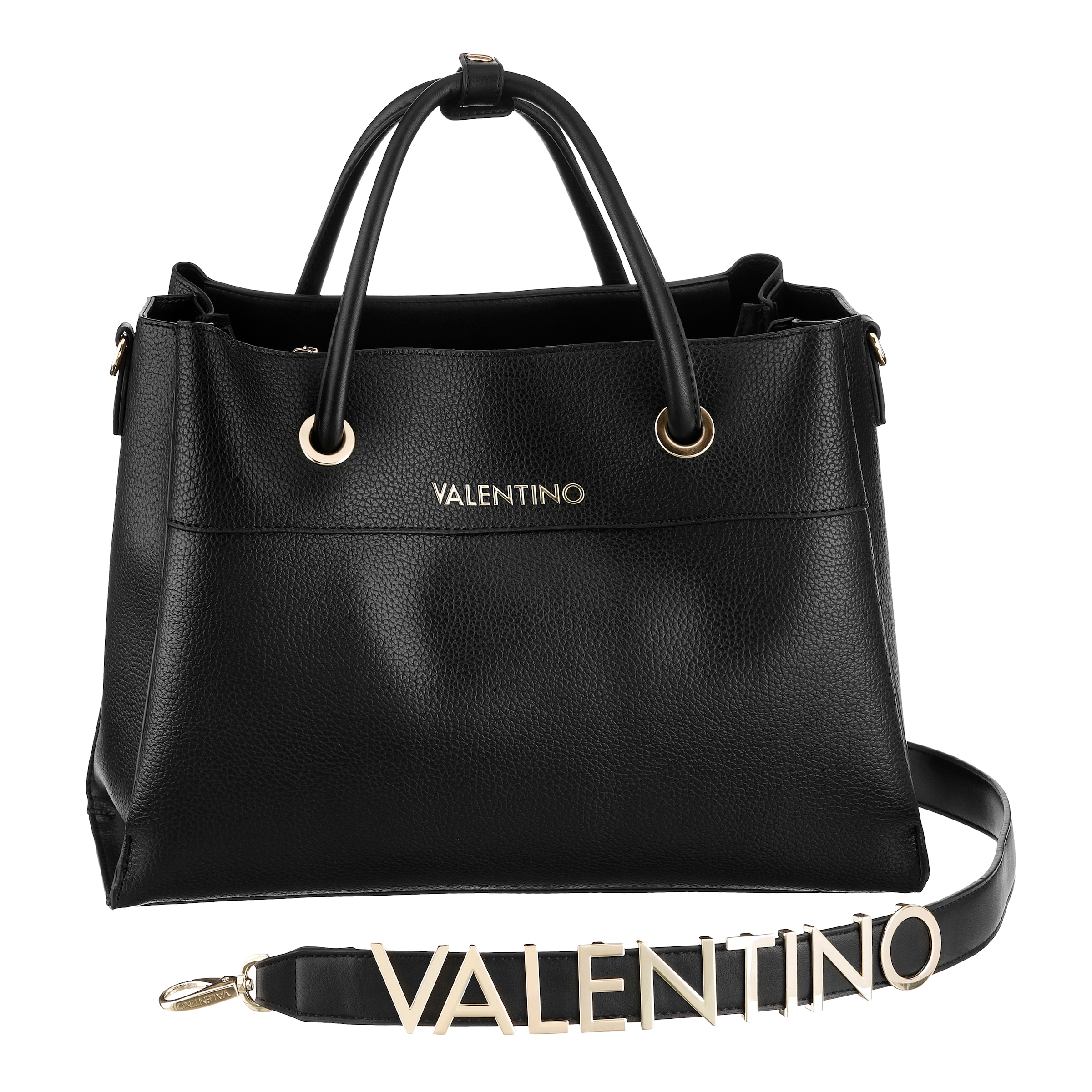 VALENTINO BAGS Henkeltasche "ALEXIA" Umhängetasche Schultertasche mit goldfarbenen Details