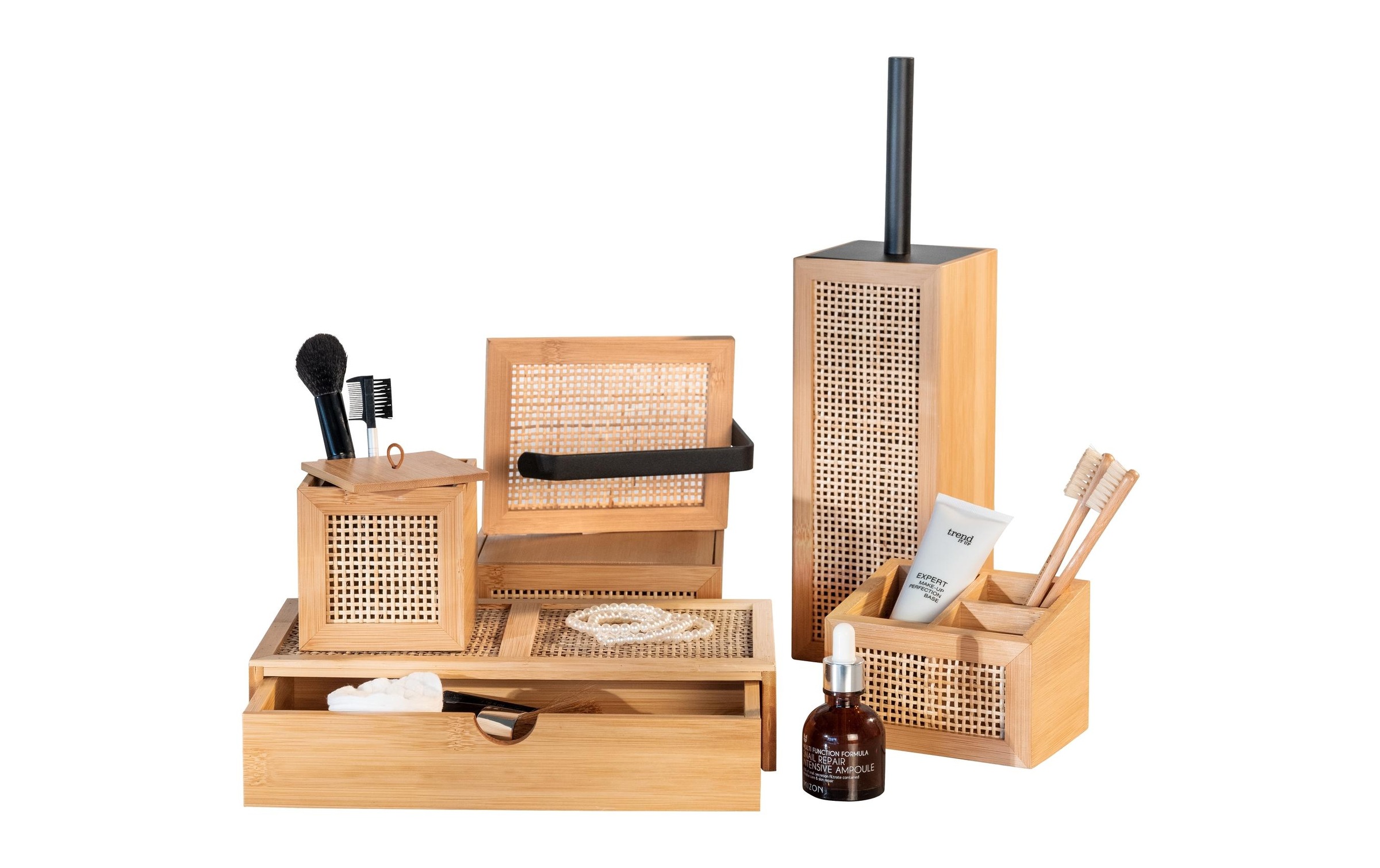WENKO Aufbewahrungsbox »Allegre mit Schublade, Hellbraun«