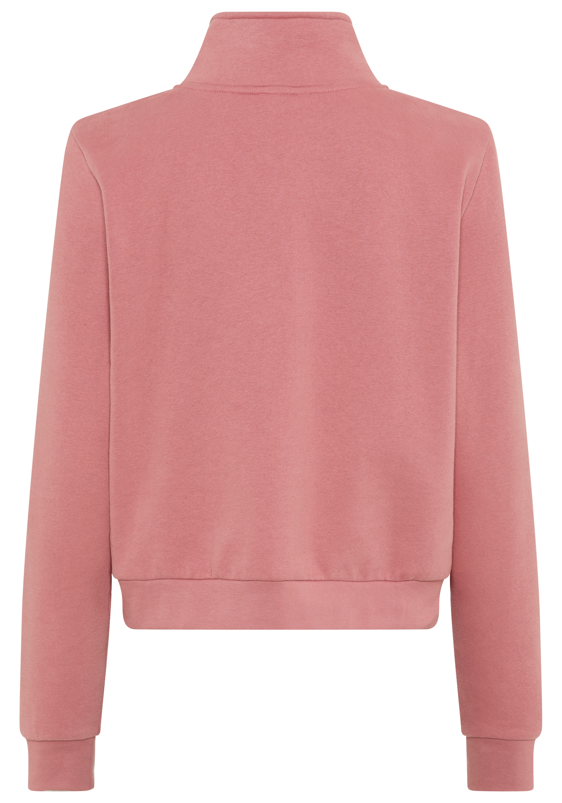 Laura Scott Sweater, Weiche Baumwollmischung mit Troyer‑Kragen und Reissverschluss­detail