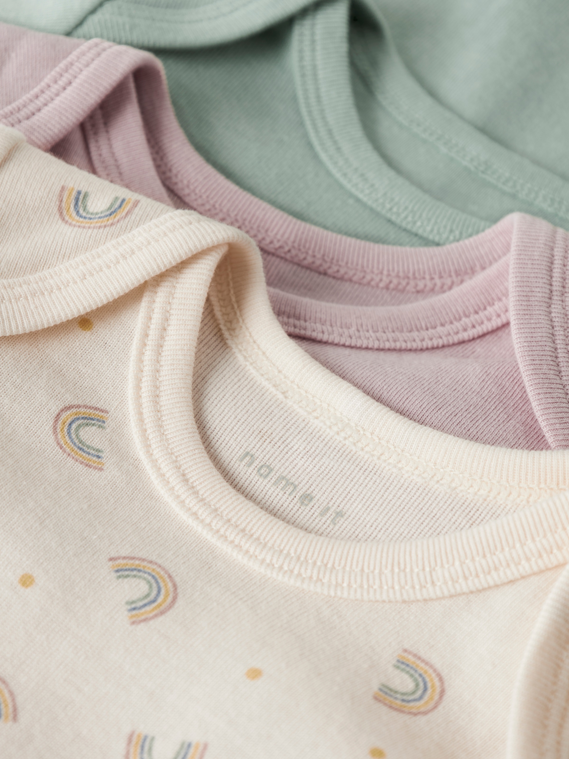 Name It Body »NBFBODY 3P LS JET RAINBOW NOOS«