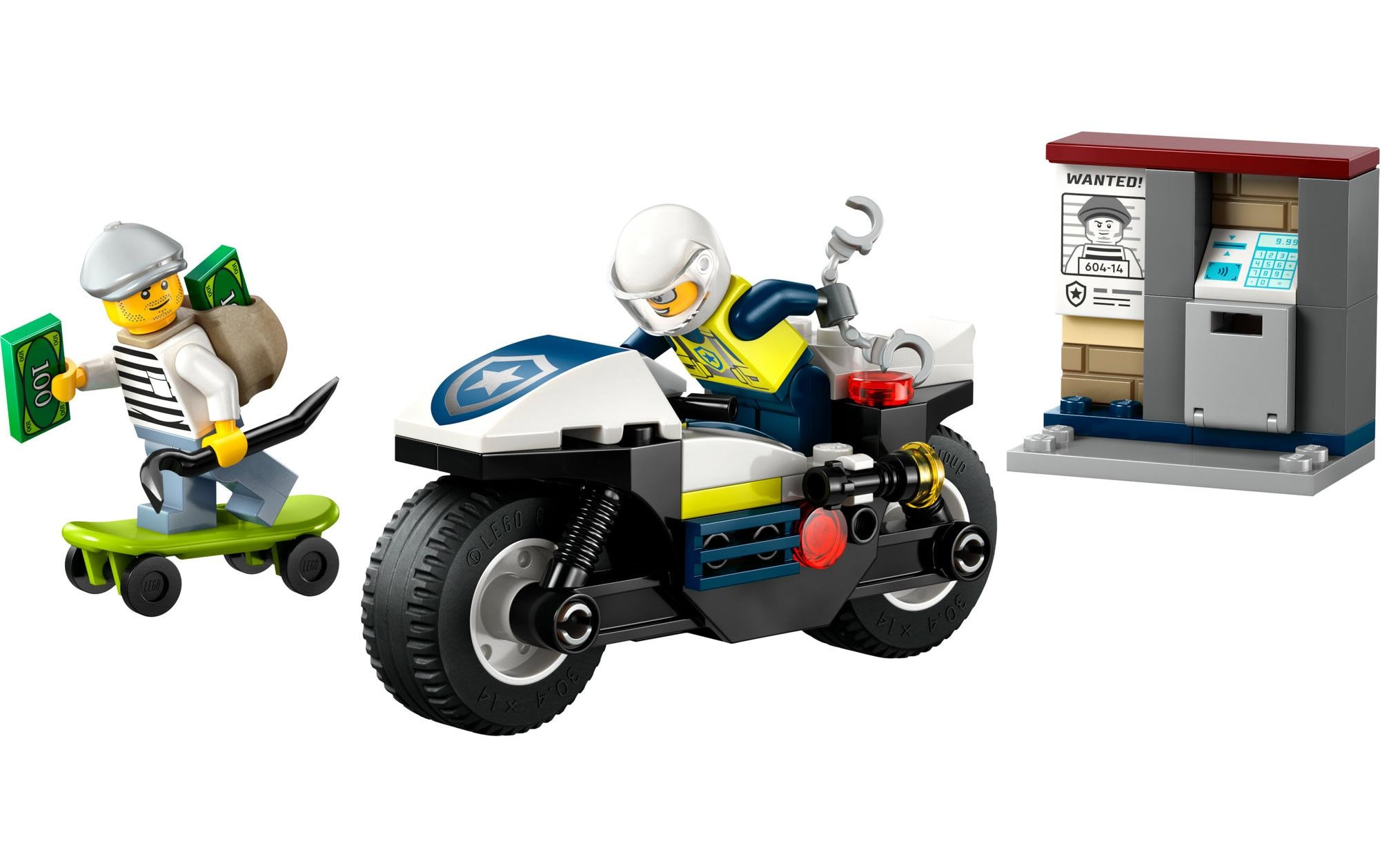 LEGO® Spielbausteine »City Verfolgungsjagd mit dem Polizeimotorrad 60455«, (65 St.)