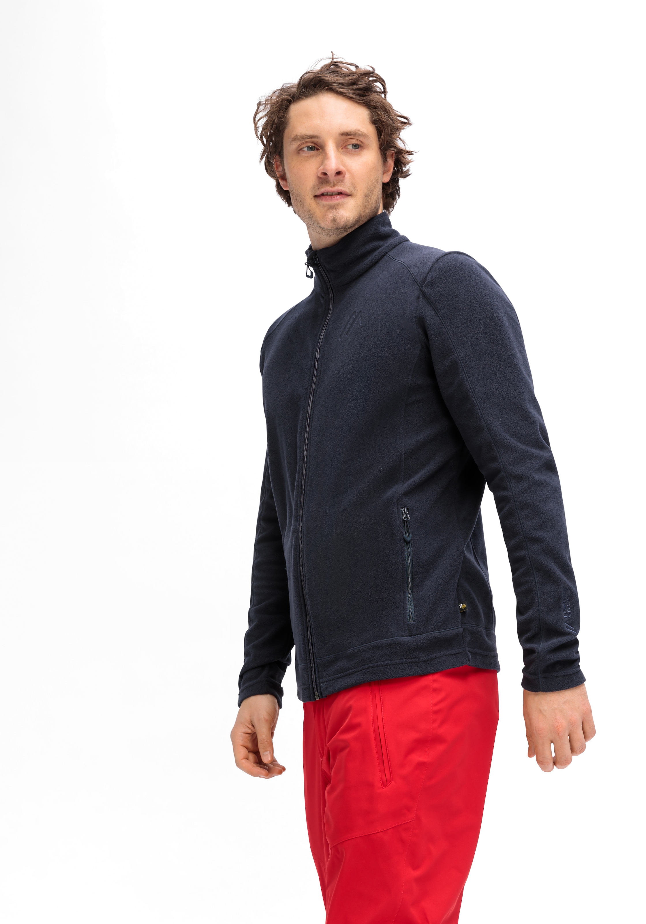 Maier Sports Fleecejacke »Dennis Jacket M«, Herren Midlayer, pflegeleichtes Fleece mit 2 RV-Taschen