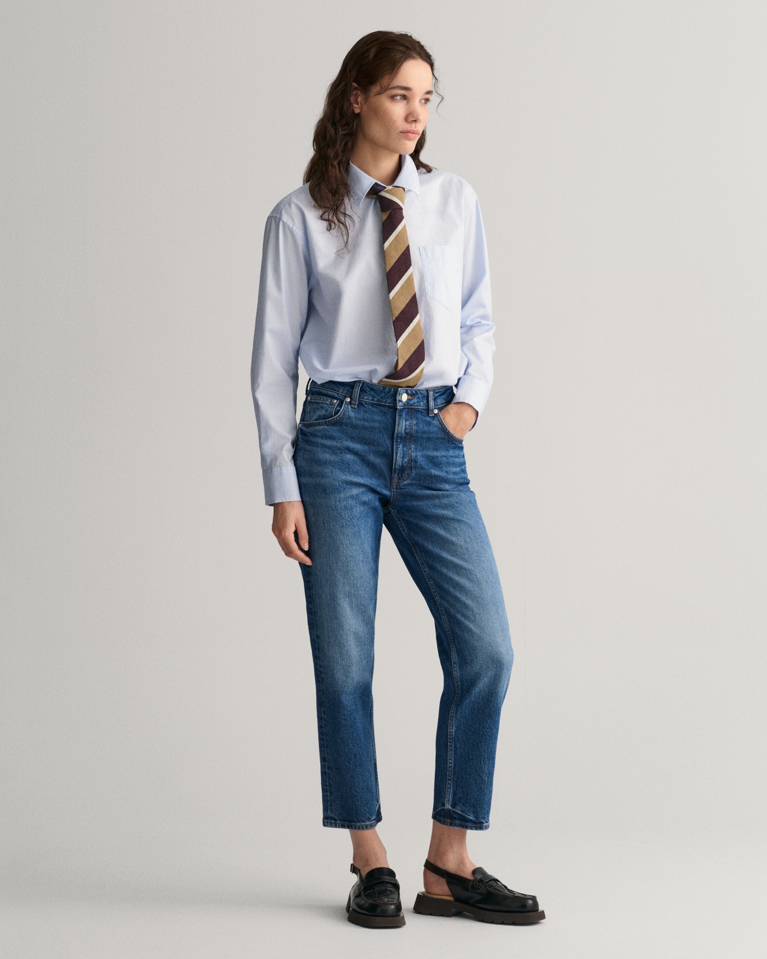 Gant Straight-Jeans »STRAIGHT CROPPED JEANS«, Verkürzte Jeans mit geradem Bein