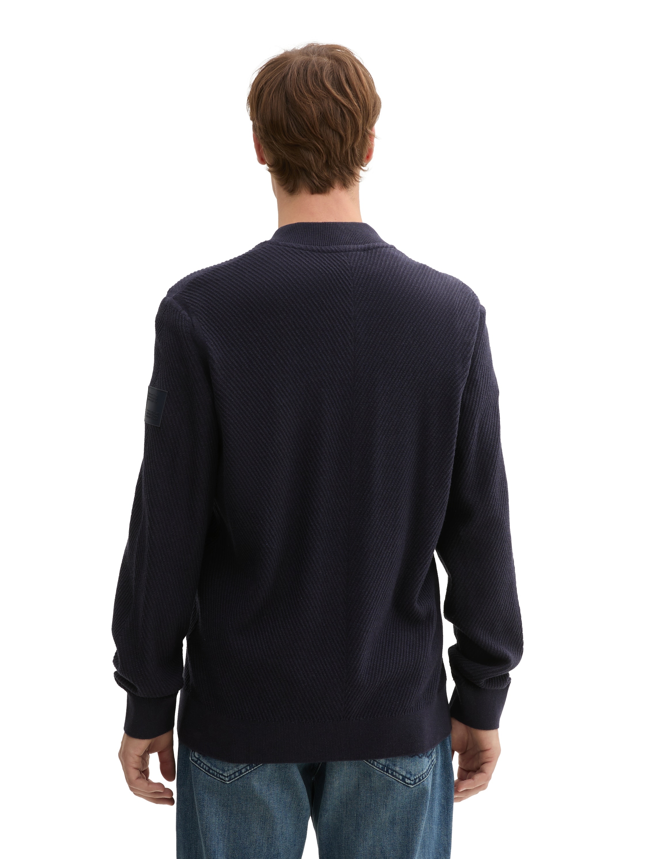 TOM TAILOR Strickjacke, mit Reissverschluss
