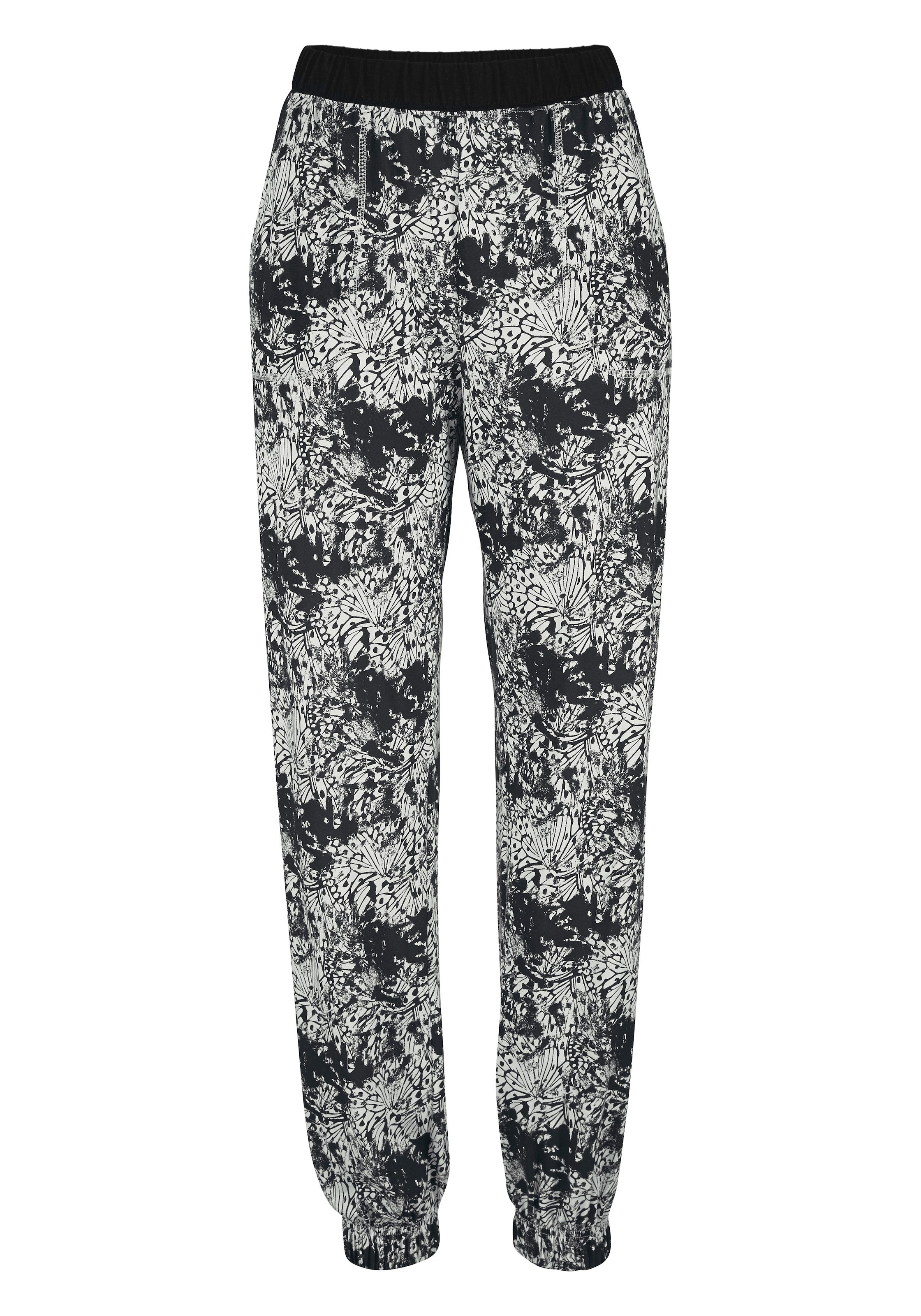 Buffalo Pyjama, (2 tlg.), gemusterte Hose mit Eingrifftaschen