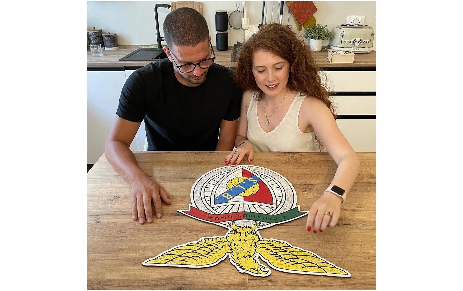 Puzzle »Iconic SL Benfica – Logo«, Holzart: Birke (Herkunftsland: China)