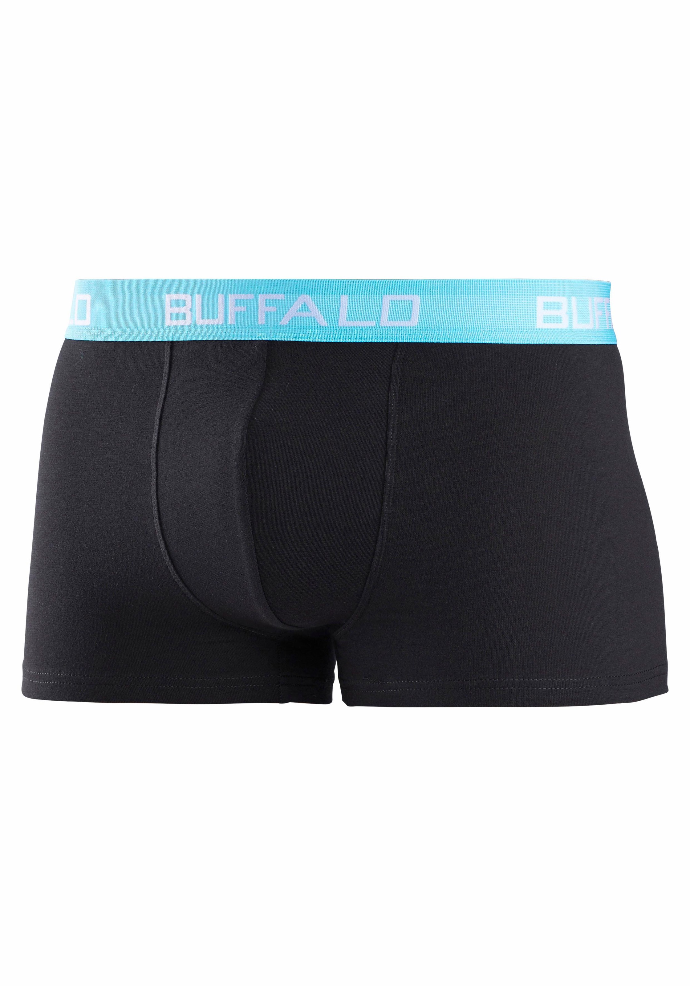 Buffalo Boxer "Boxershorts für Jungen" Packung, 3 Stk. mit kontrastfarbenem Bündchen