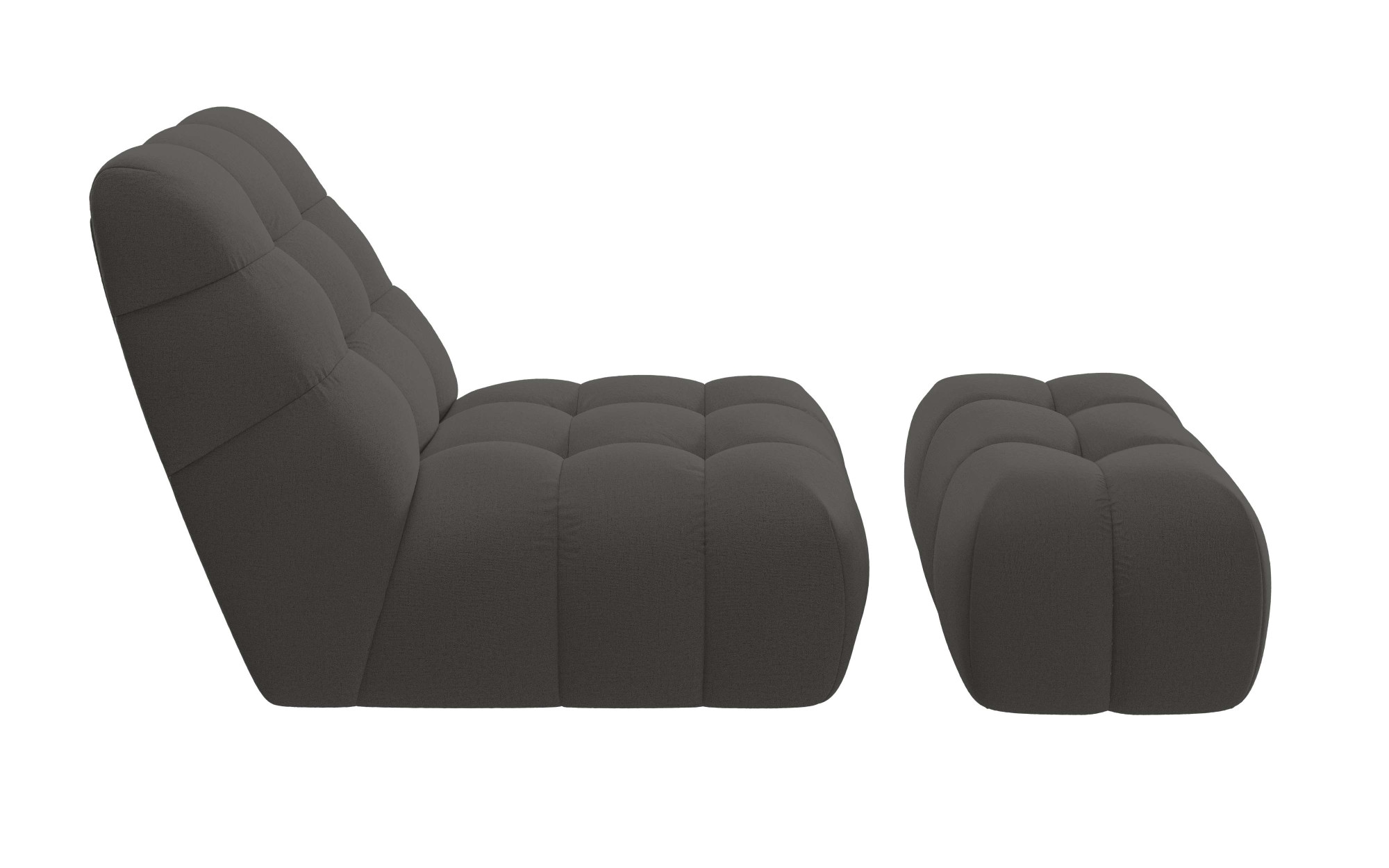 Home affaire XXL-Sessel »AURELIAN Loveseat XXL mit Hocker im Set, Lese-Sessel, Relaxsessel,«, mit Wellenunterfederung, Struktur fein, Struktur grob, Velours