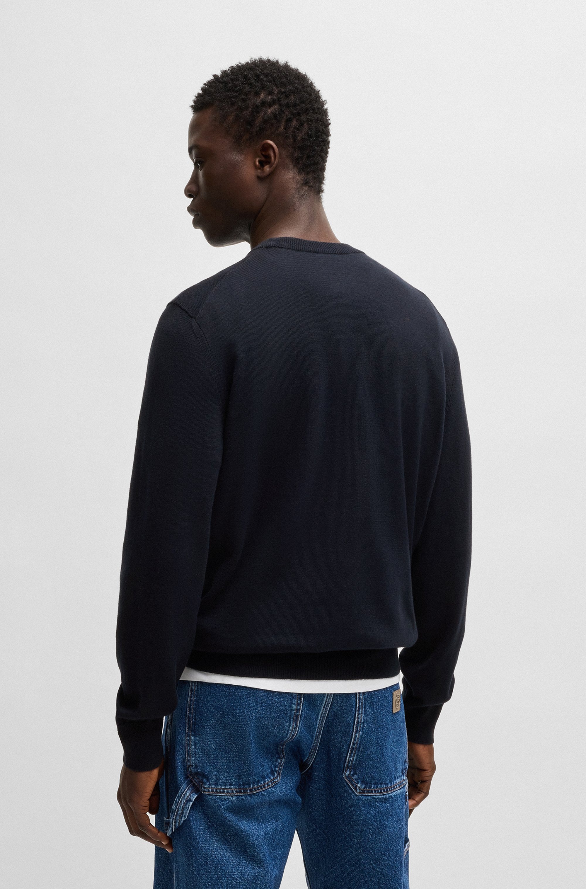 BOSS ORANGE Strickpullover »Kanovano«, mit Rundhalsausschnitt