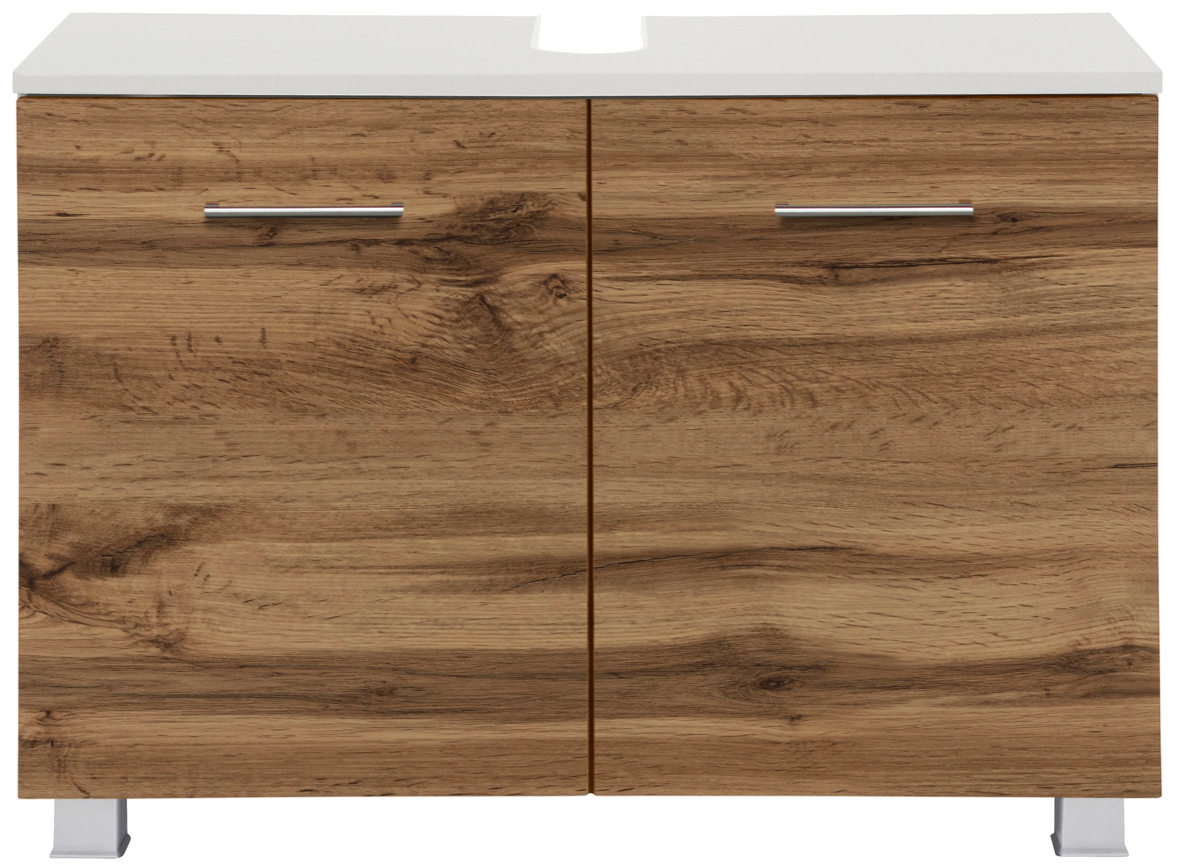 welltime Waschbeckenunterschrank "Trento, verschiedene Ausführungen und Farben" Badmöbel Unterschrank Breite 80 cm, mit viel Stauraum, Badschrank WBU