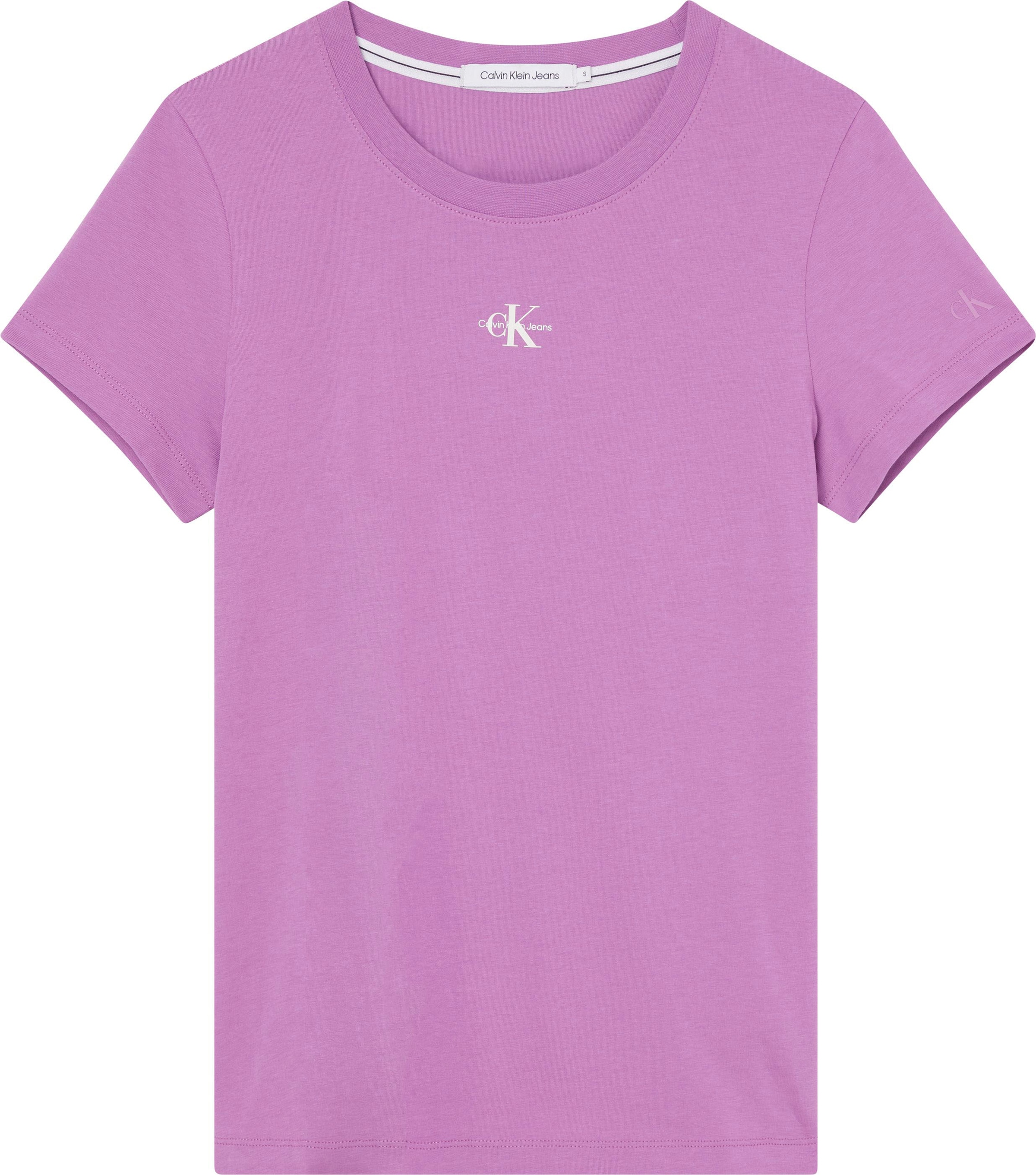 Calvin Klein Jeans T-Shirt »MICRO MONOLOGO SLIM FIT TEE«, mit  Rundhalsausschnitt online kaufen | Jelmoli-Versand | T-Shirts