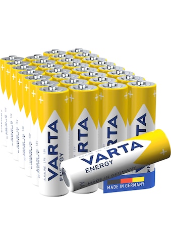 Batterie »Energy AA Mignon LR6 30er Pack Alkaline«, LR06, 1,5 V, (Packung, 30 St.,...
