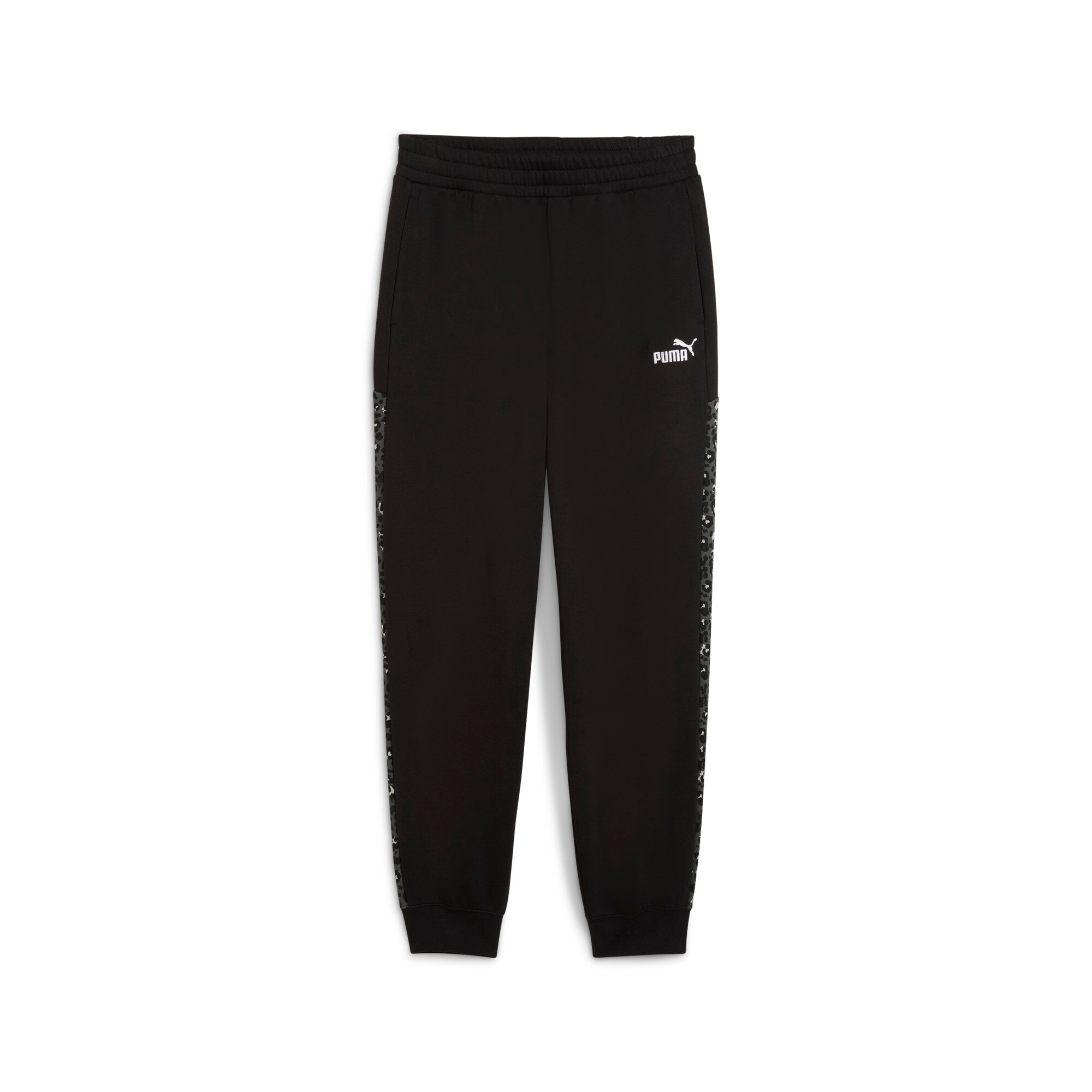 PUMA Trainingshose »ESS GRAPHIC ANIMAL COMFORT HIGH-WAIST SWEATPANTS FL CL« sportlicher Stil, für vielseitige Aktivitäten, mit Eingrifftaschen
