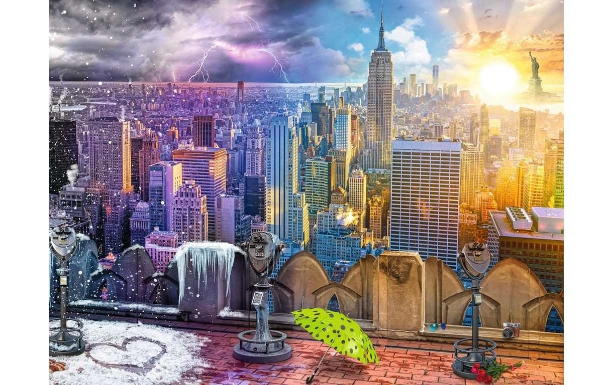 Ravensburger Puzzle »New York im Winter und Sommer«