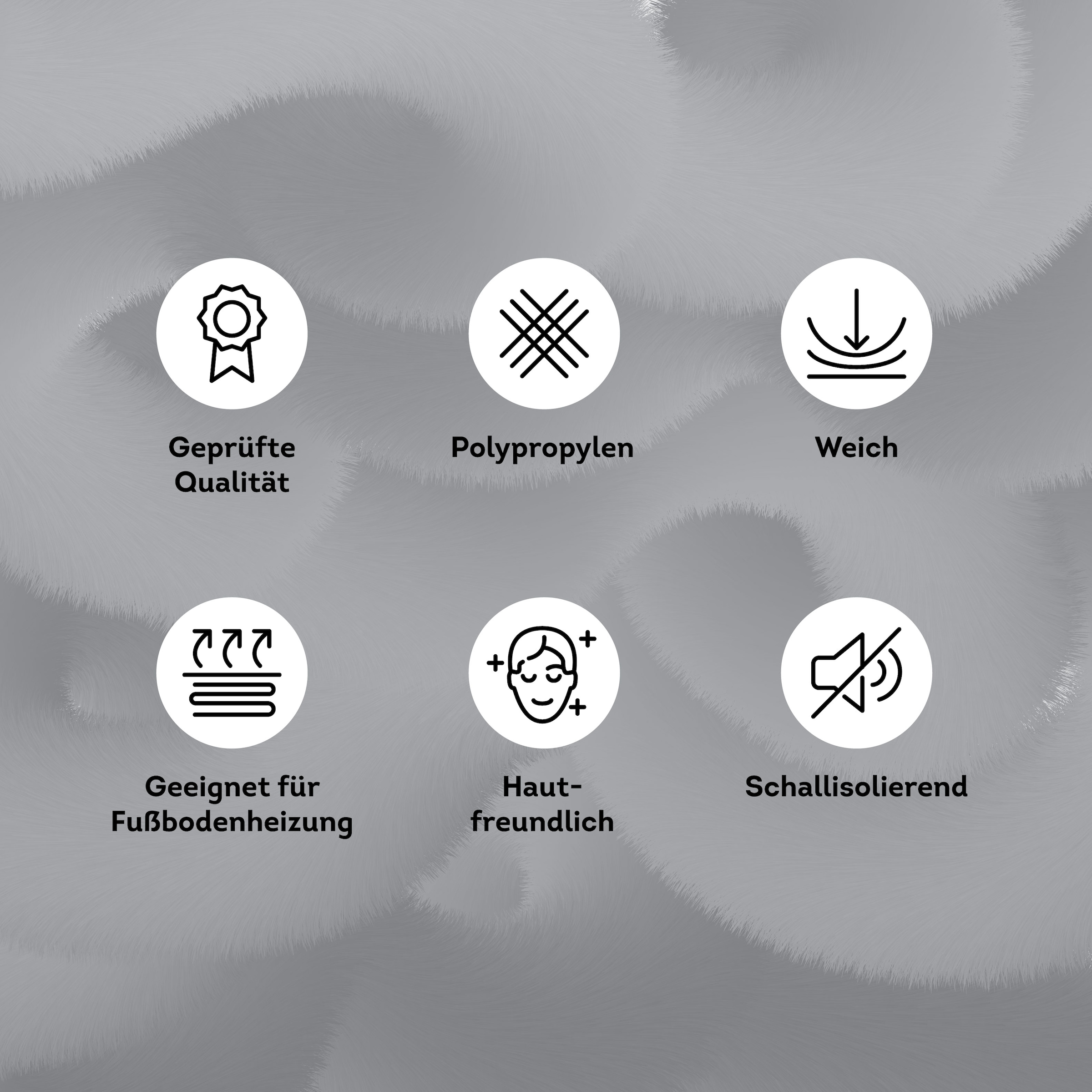 my home Teppich »Tritom«, rechteckig, 9 mm Höhe, mit besonders weichem Flor, Kurzflor, modernes Wellen Muster