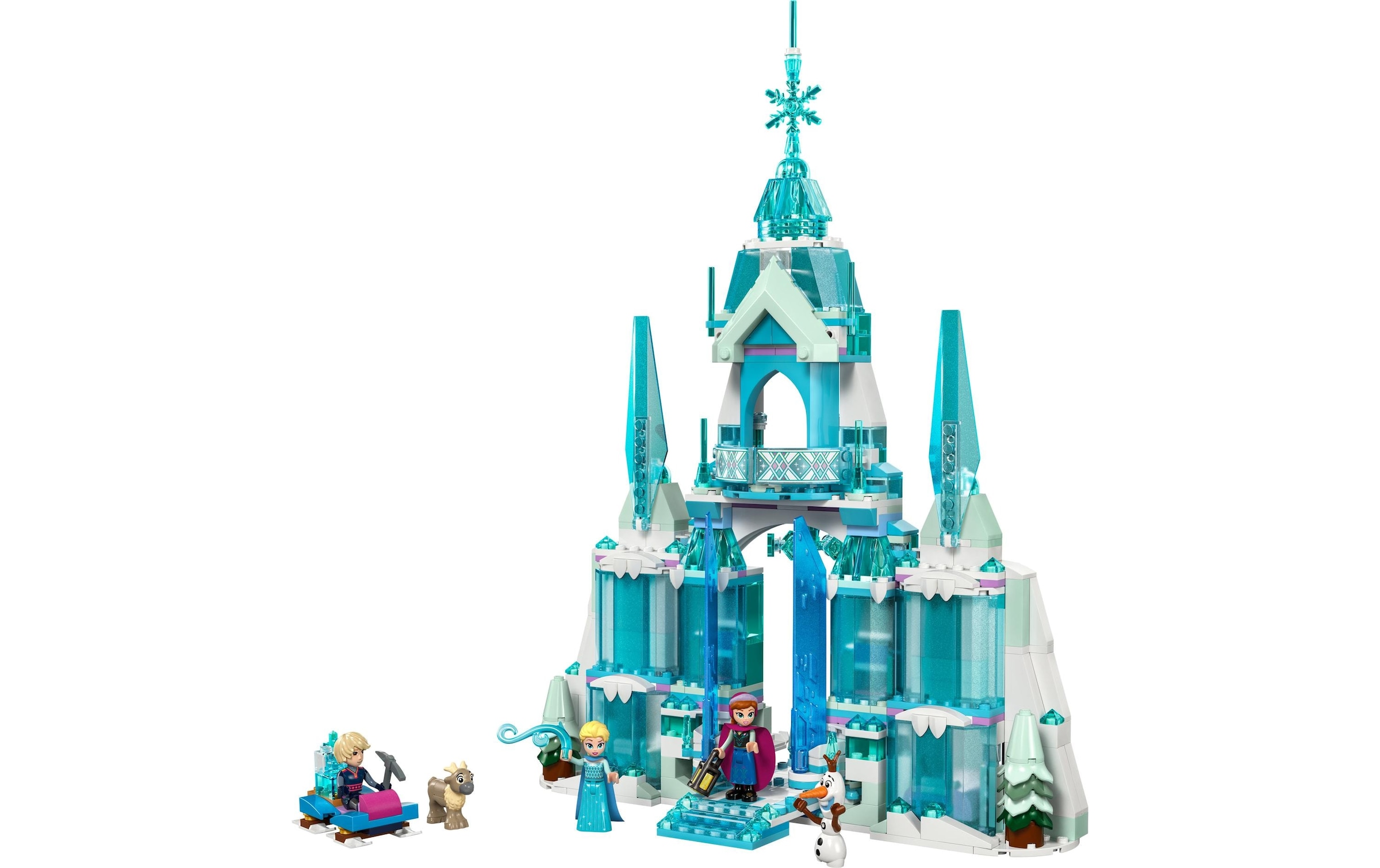 LEGO® Spielbausteine »Disney Elsas Winterpalast 43244«, (630 St.)