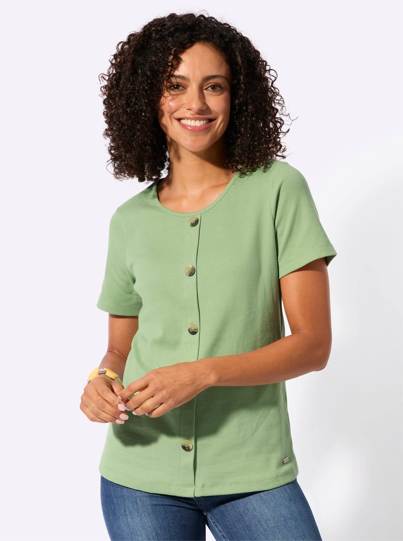 Casual Looks Rundhalsshirt »Rundhals-Shirt« 1 tlg.