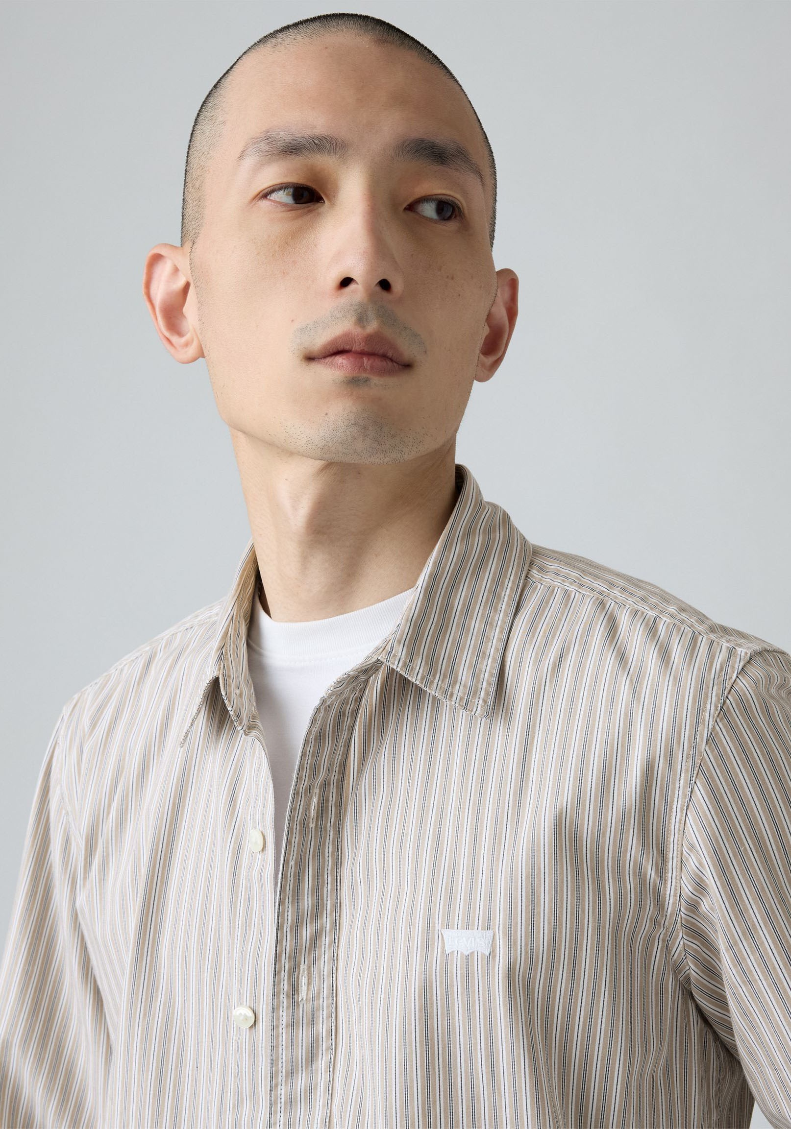 Levi's® Jeanshemd »BATTERY HM SHIRT SLIM«, mit Logobadge