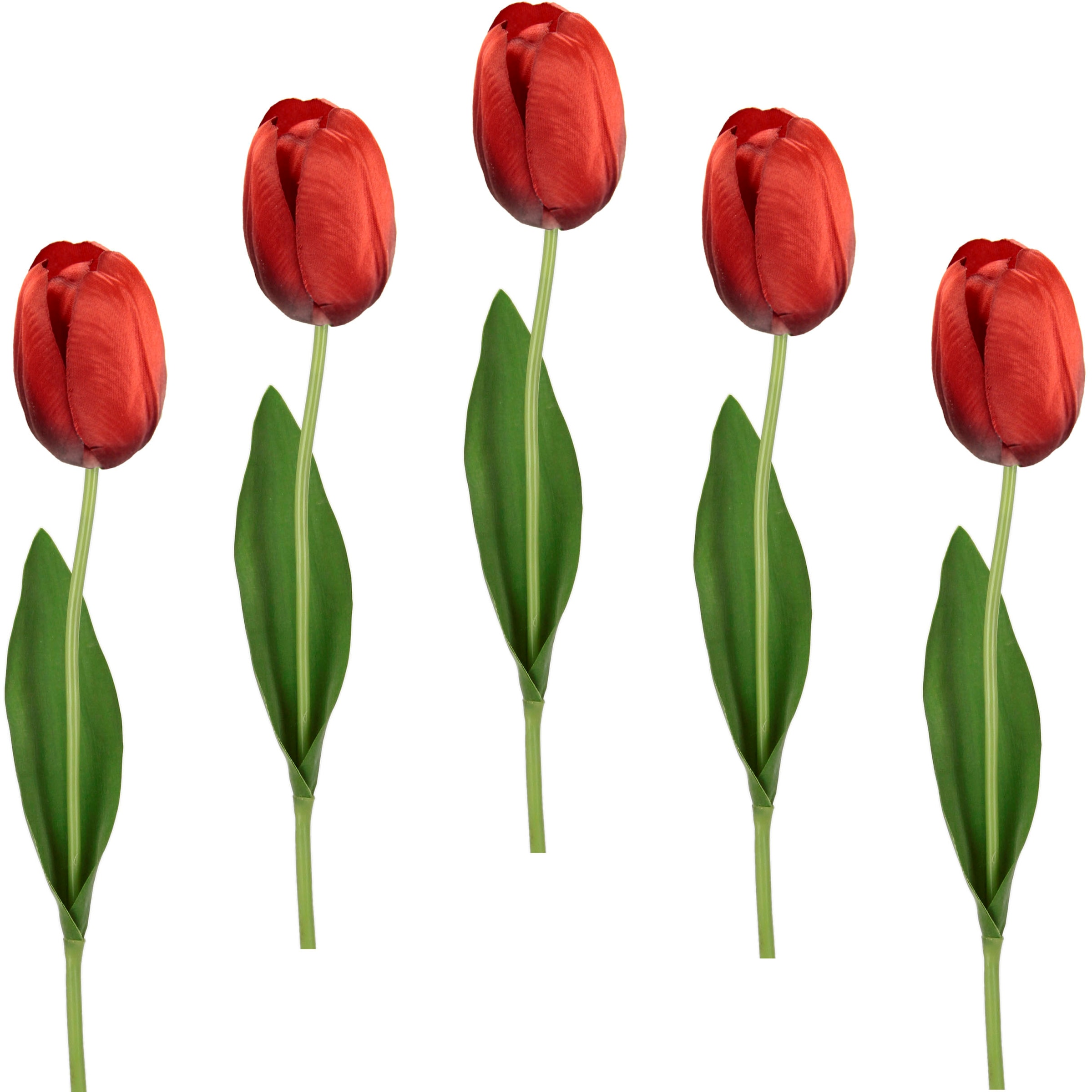 I.GE.A. Kunstblume »Real Touch Tulpen«, 5er Set künstliche Tulpenknospen, Kunstblumen, Stielblume