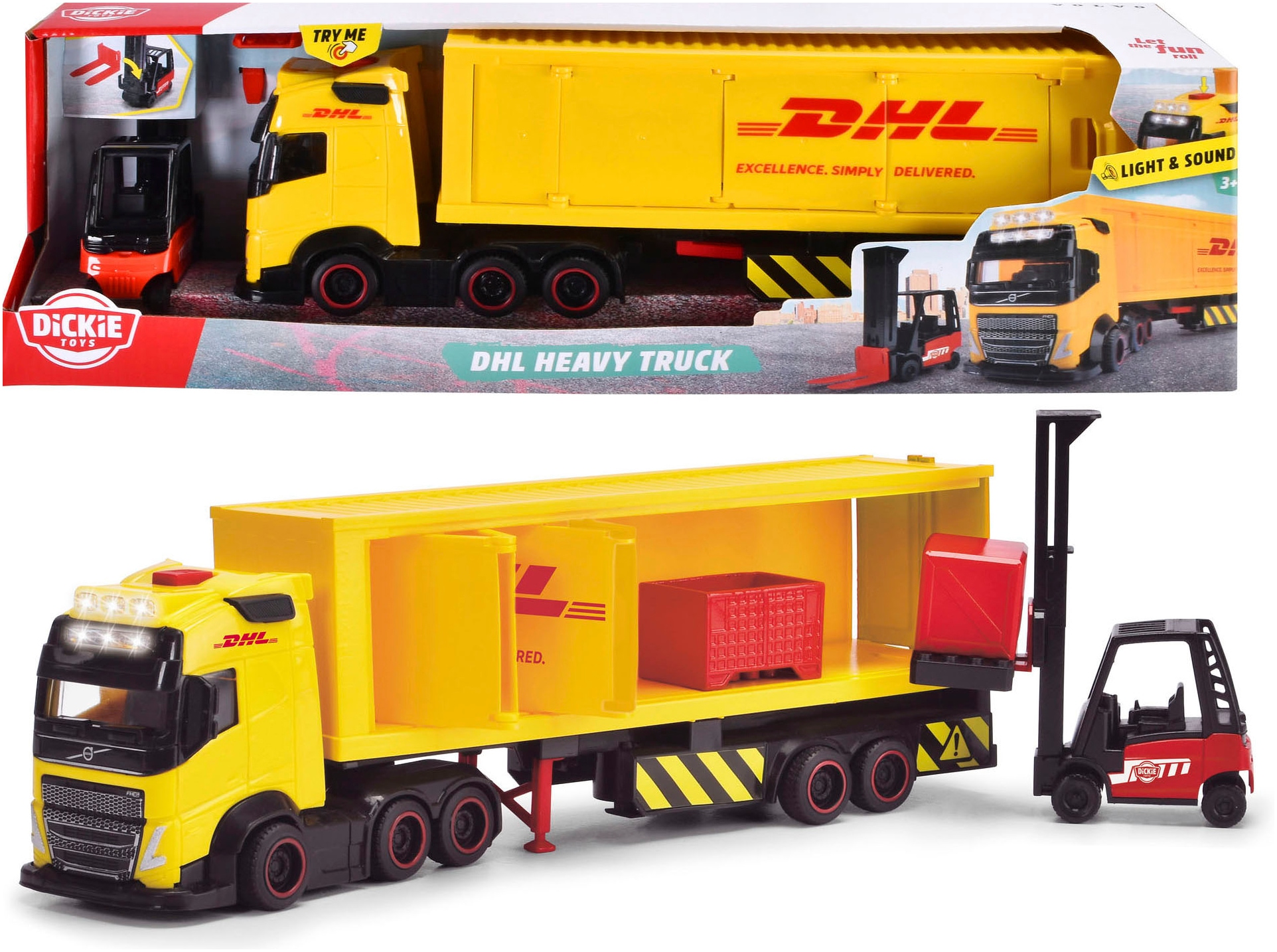 Dickie Toys Spielzeug-LKW "DHL Truck" mit Licht und Sound