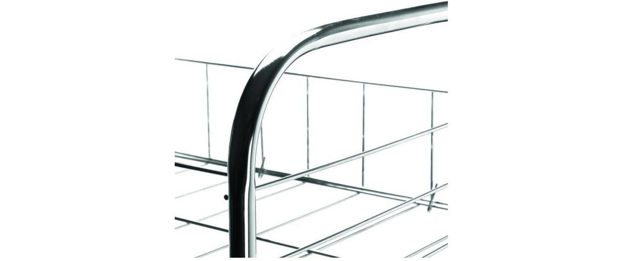 MSV Servierwagen »41 x 26 x 83 cm, Chrom«