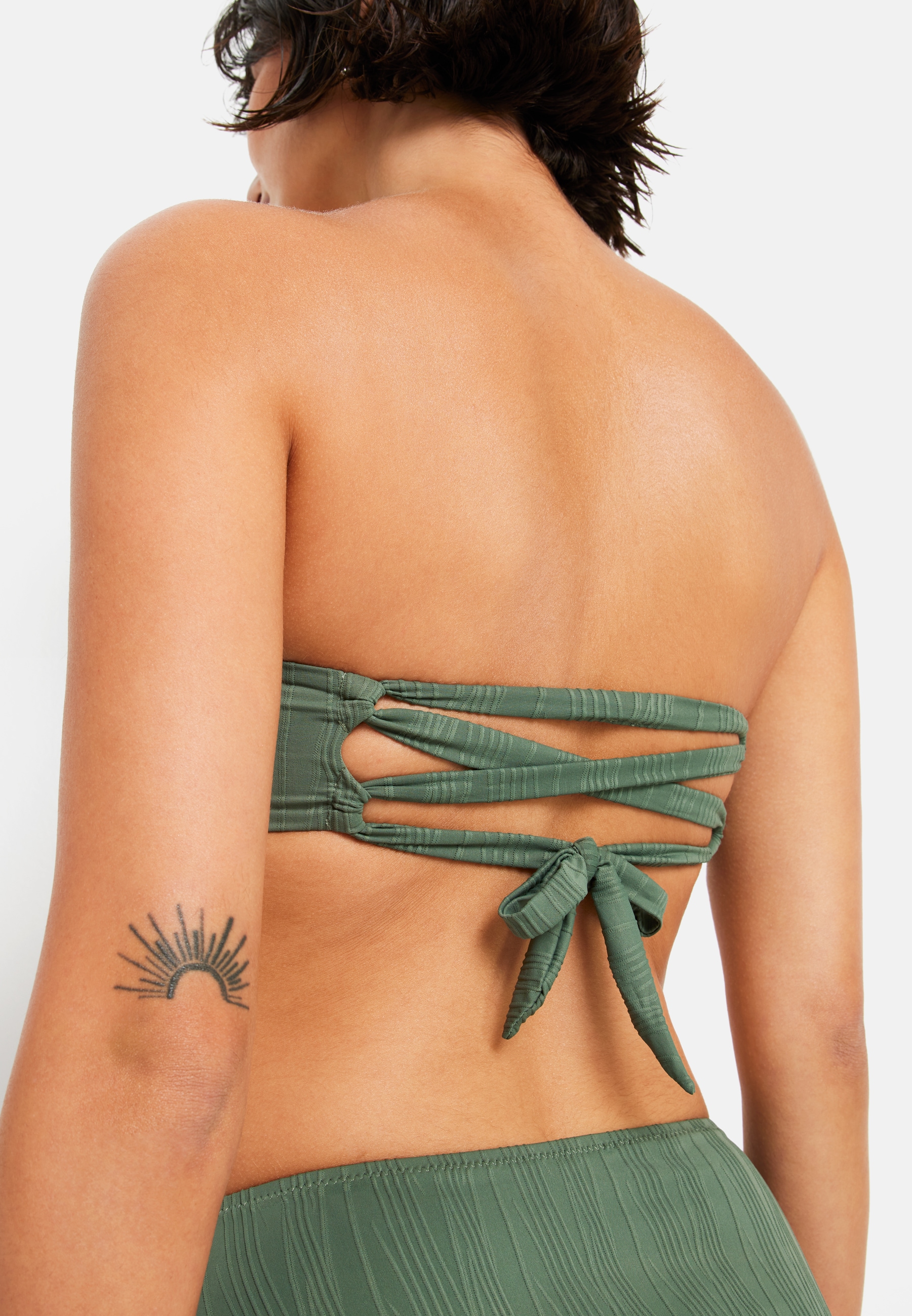 LSCN by LASCANA Bandeau-Bikini »Egitura«, (Set), aus Strukturware