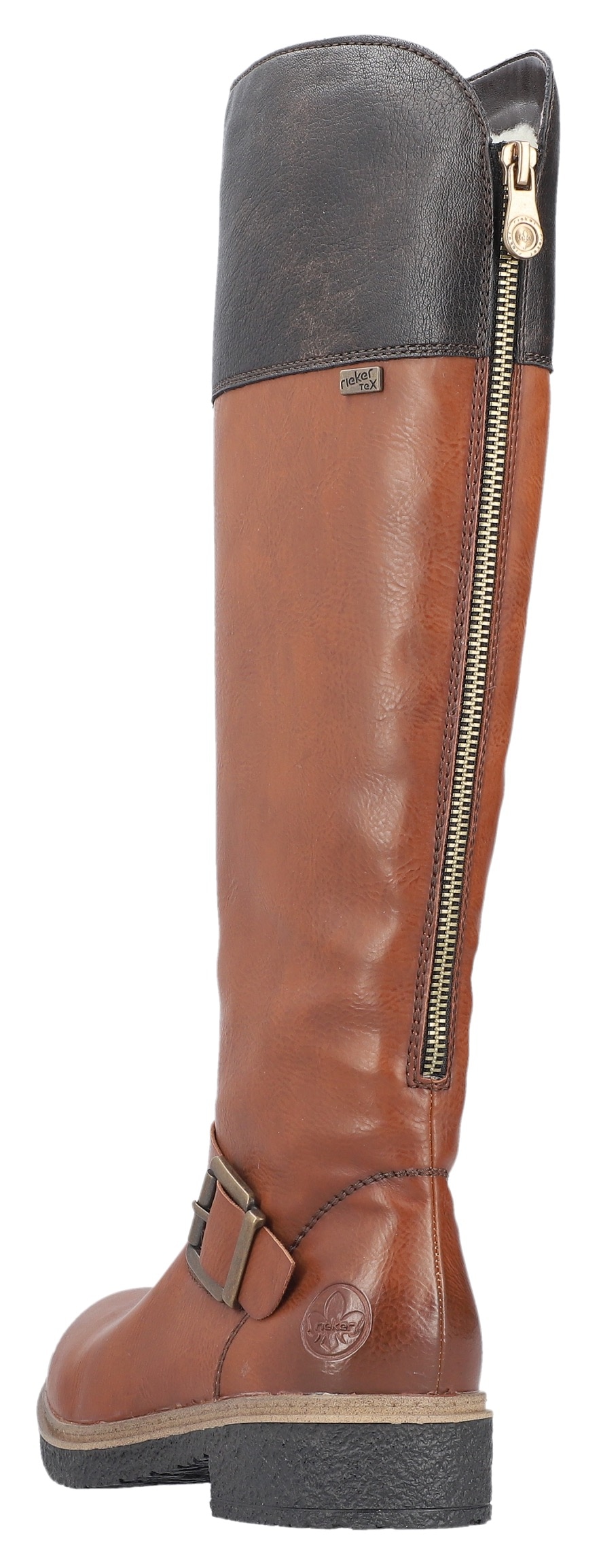 Rieker Winterstiefel, Langschaftstiefel, TEX-Membran, Blockabsatz, Innenreissverschluss