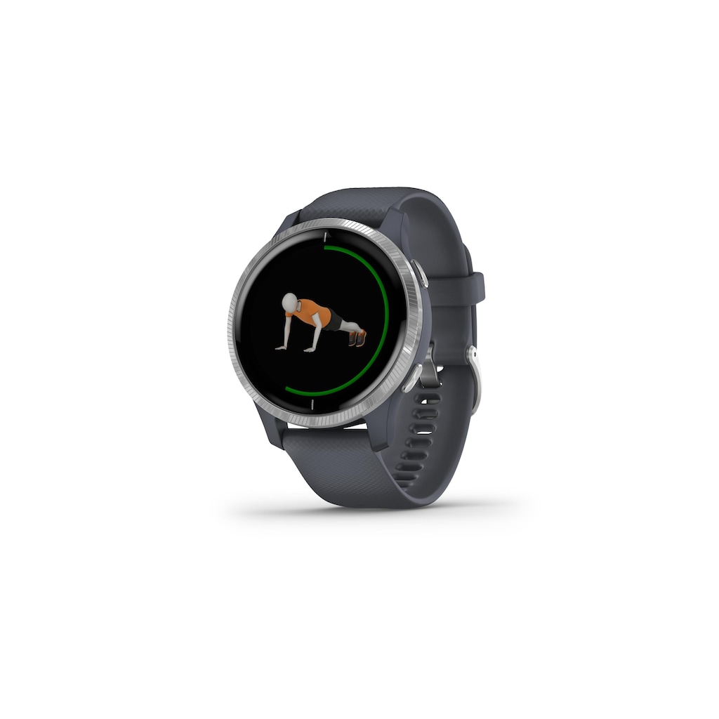 Garmin Smartwatch »Venu Silberfarben/Grau«