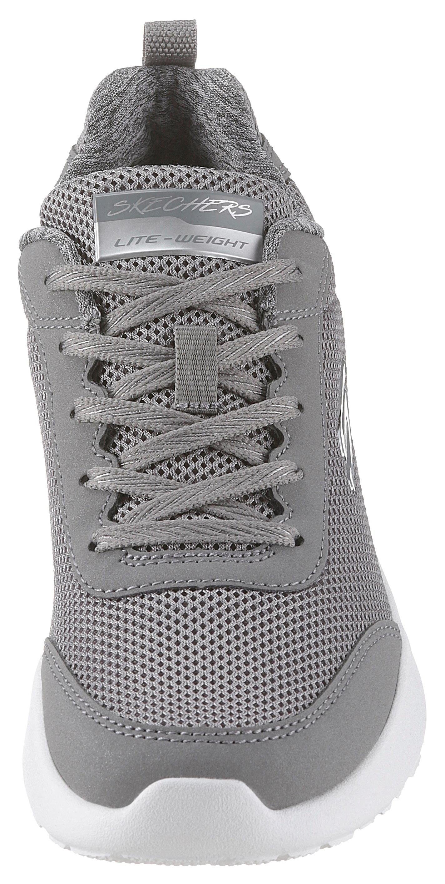 Skechers Sneaker »Skech-Air Dynamight - Fast Brake«, Metallic-Element an der Ferse, Freizeitschuh, Halbschuh, Schnürschuh