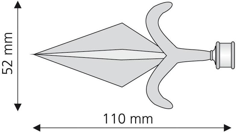 Liedeco Gardinenstangen-Endstück »Amor«, (Set, 2 St.), für Gardinenstangen Ø 16 mm