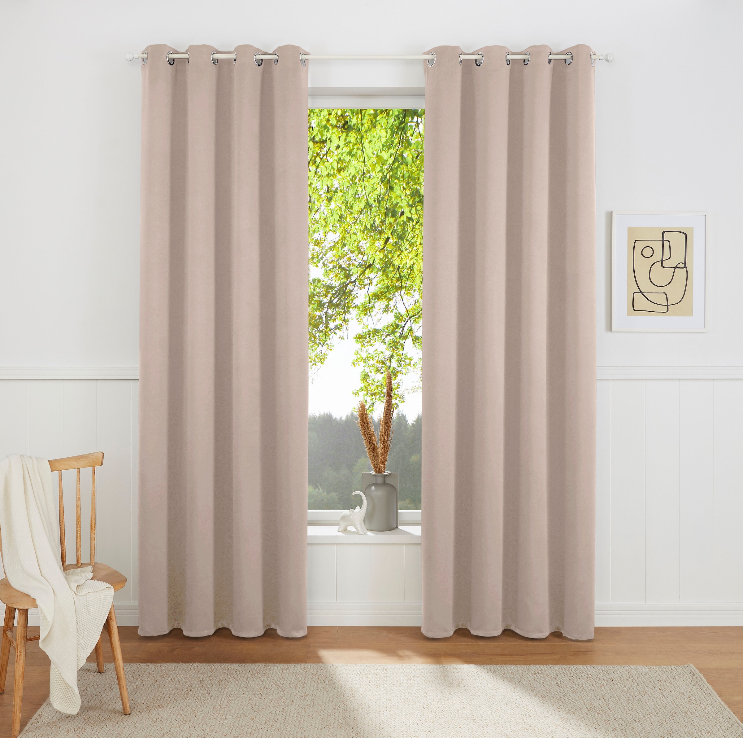 my home Vorhang »Sola«, (1 online cm, | bestellen cm Jelmoli-Versand und Überbreite 130 St.), 270 einfarbig, Verdunkelung, Breite