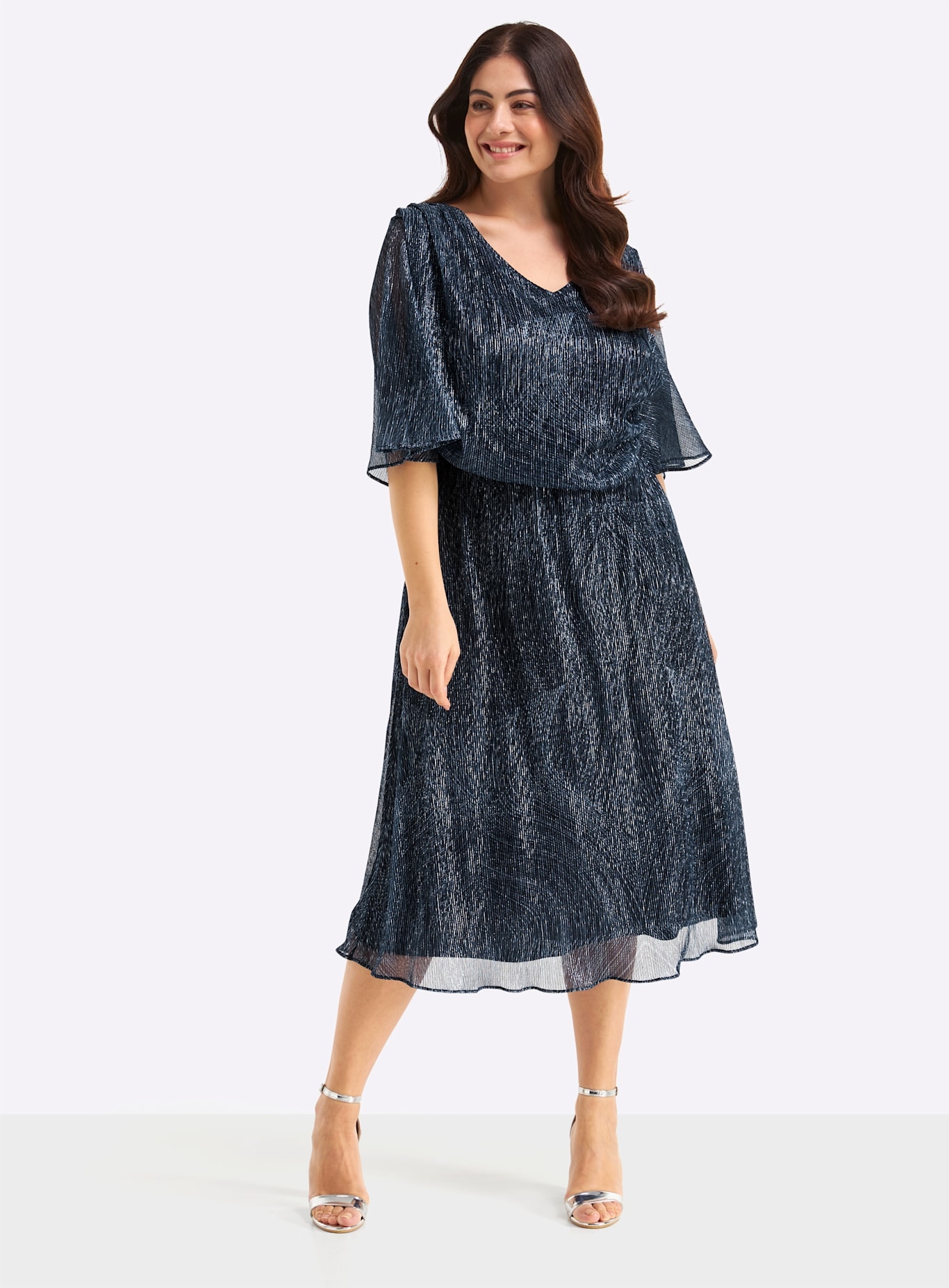 Sheego Chiffonkleid "Chiffonkleid"