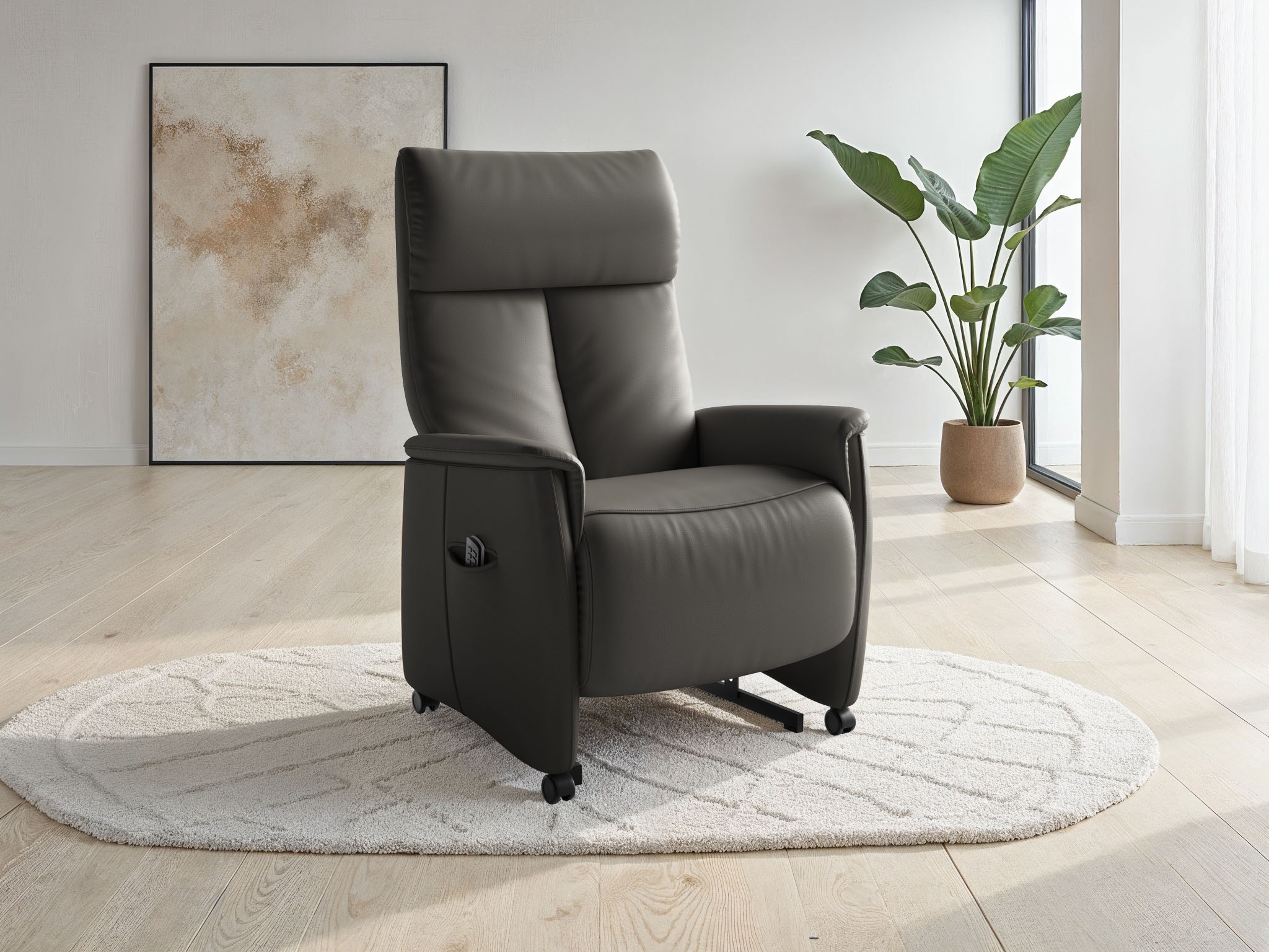 sit&more TV-Sessel "Cremona Comfort" wahlweise manuell oder elektrischer Funktion mit Akku